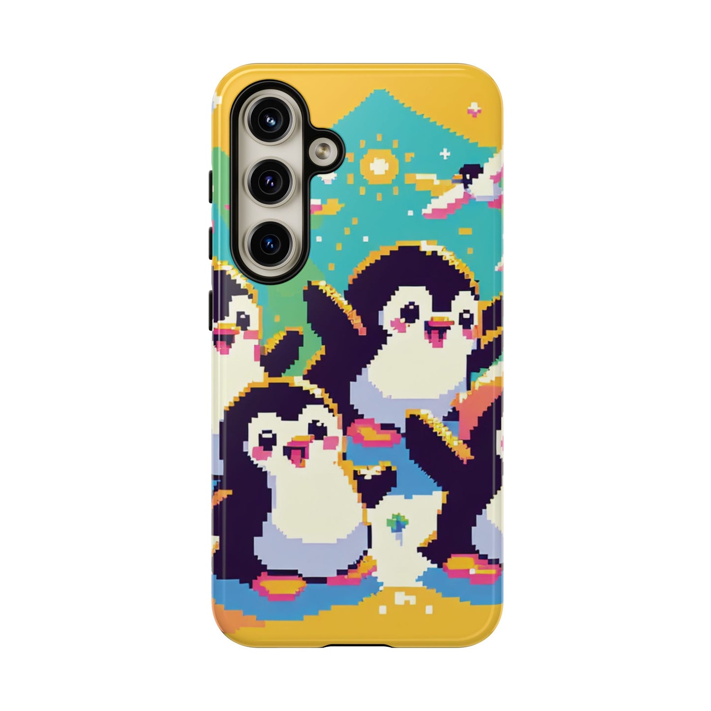 Cute Pixel Penguin Ultra-Tough Phone Case