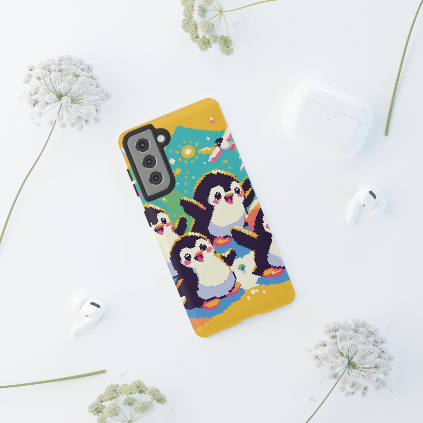 Cute Pixel Penguin Ultra-Tough Phone Case