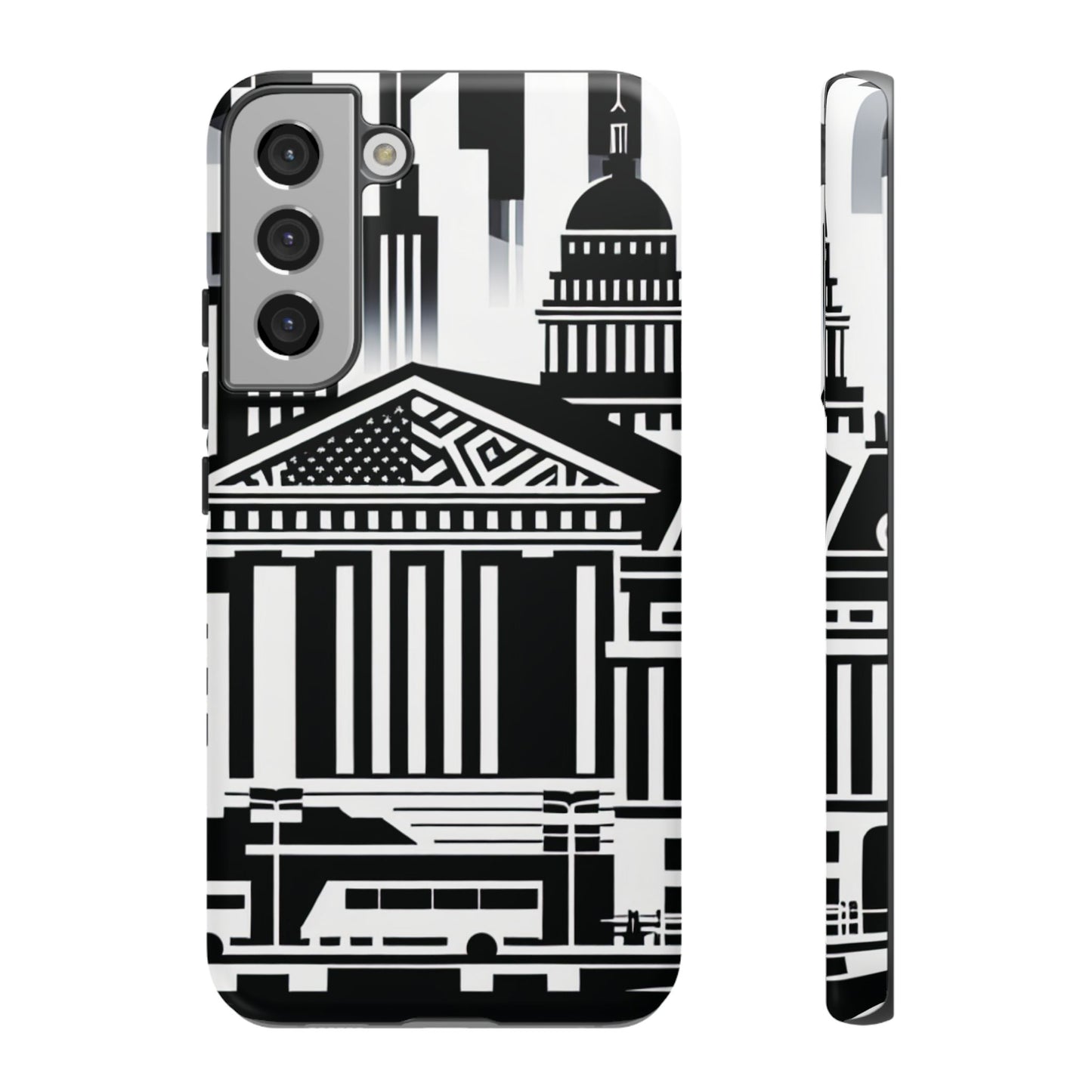 Monochrome City Buildings Ultra-Tough Phone Case