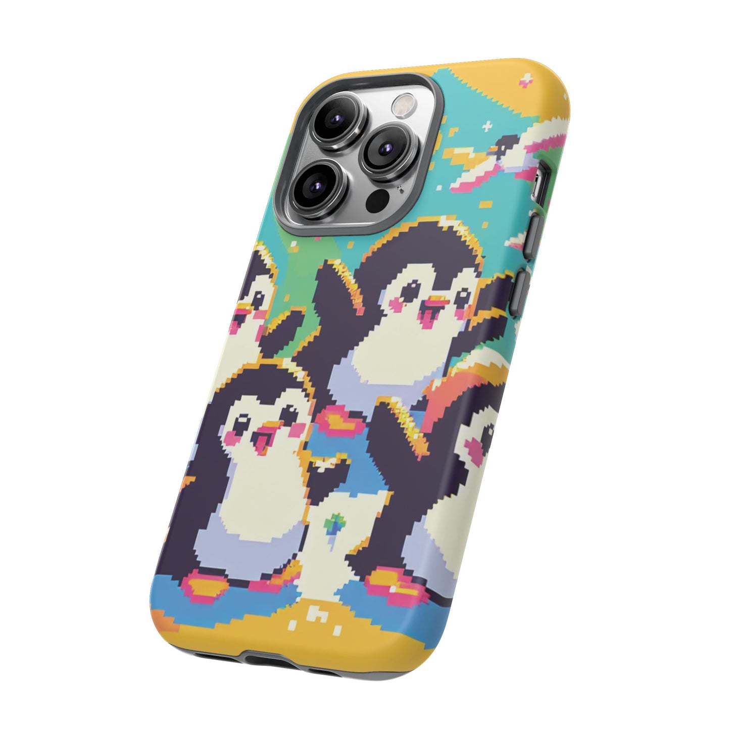 Cute Pixel Penguin Ultra-Tough Phone Case