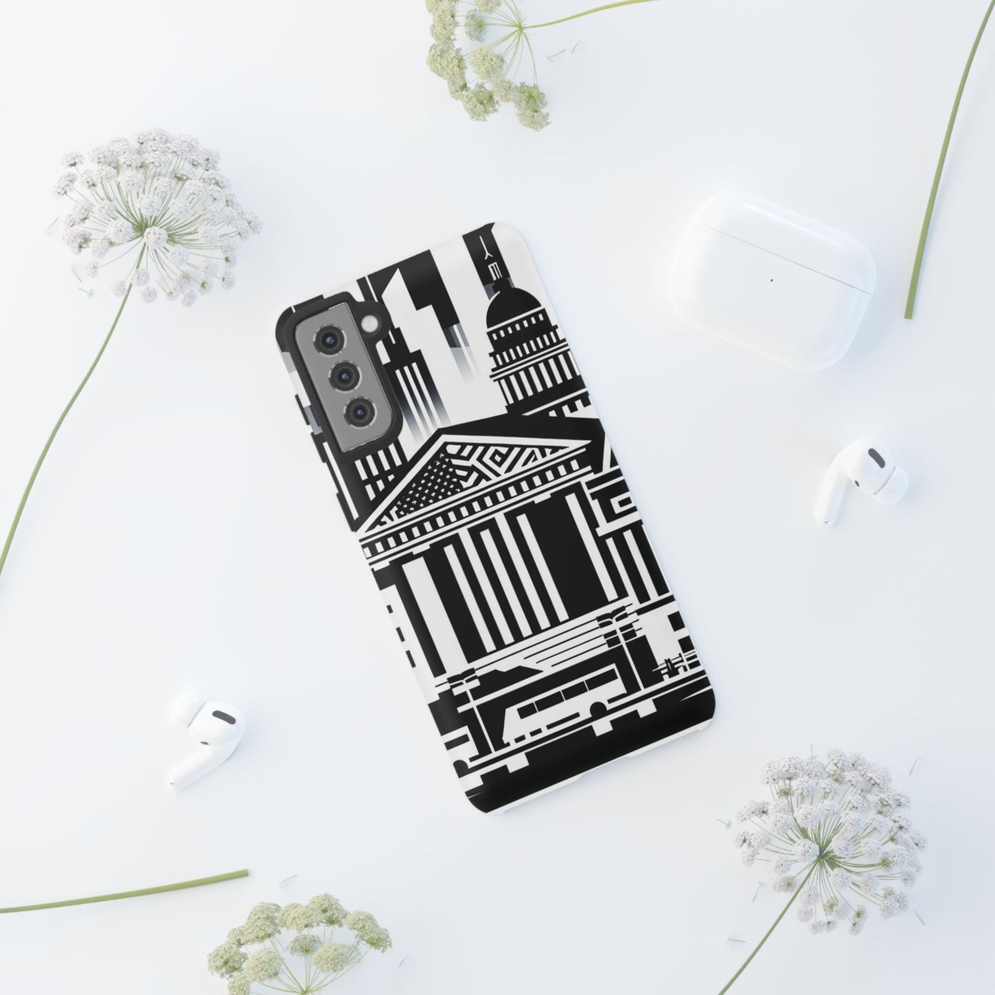 Monochrome City Buildings Ultra-Tough Phone Case