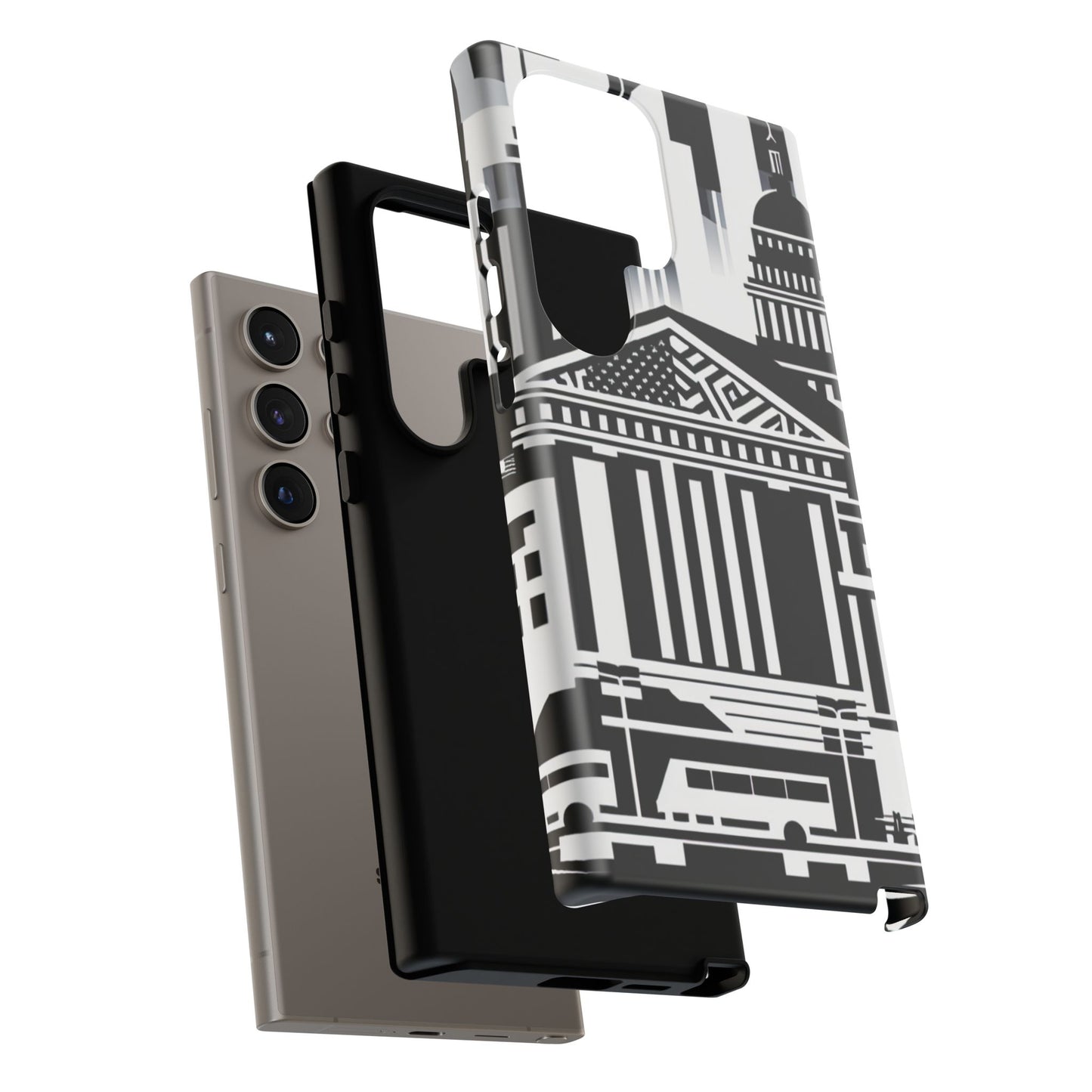 Monochrome City Buildings Ultra-Tough Phone Case