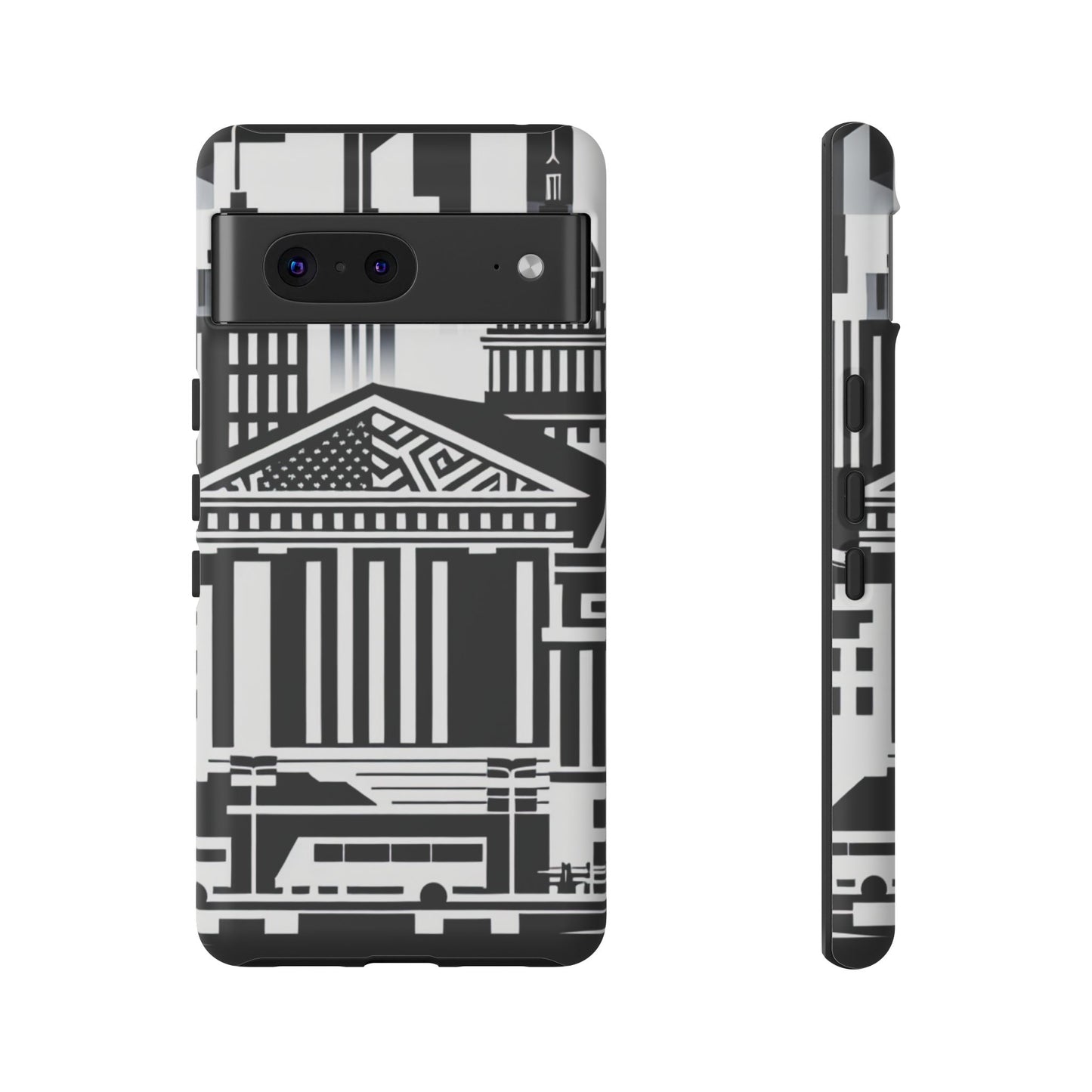 Monochrome City Buildings Ultra-Tough Phone Case