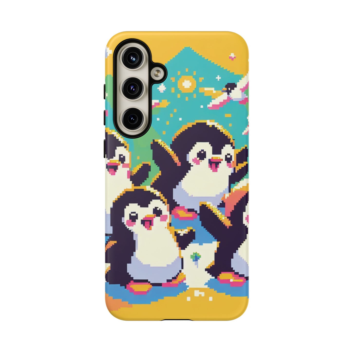 Cute Pixel Penguin Ultra-Tough Phone Case