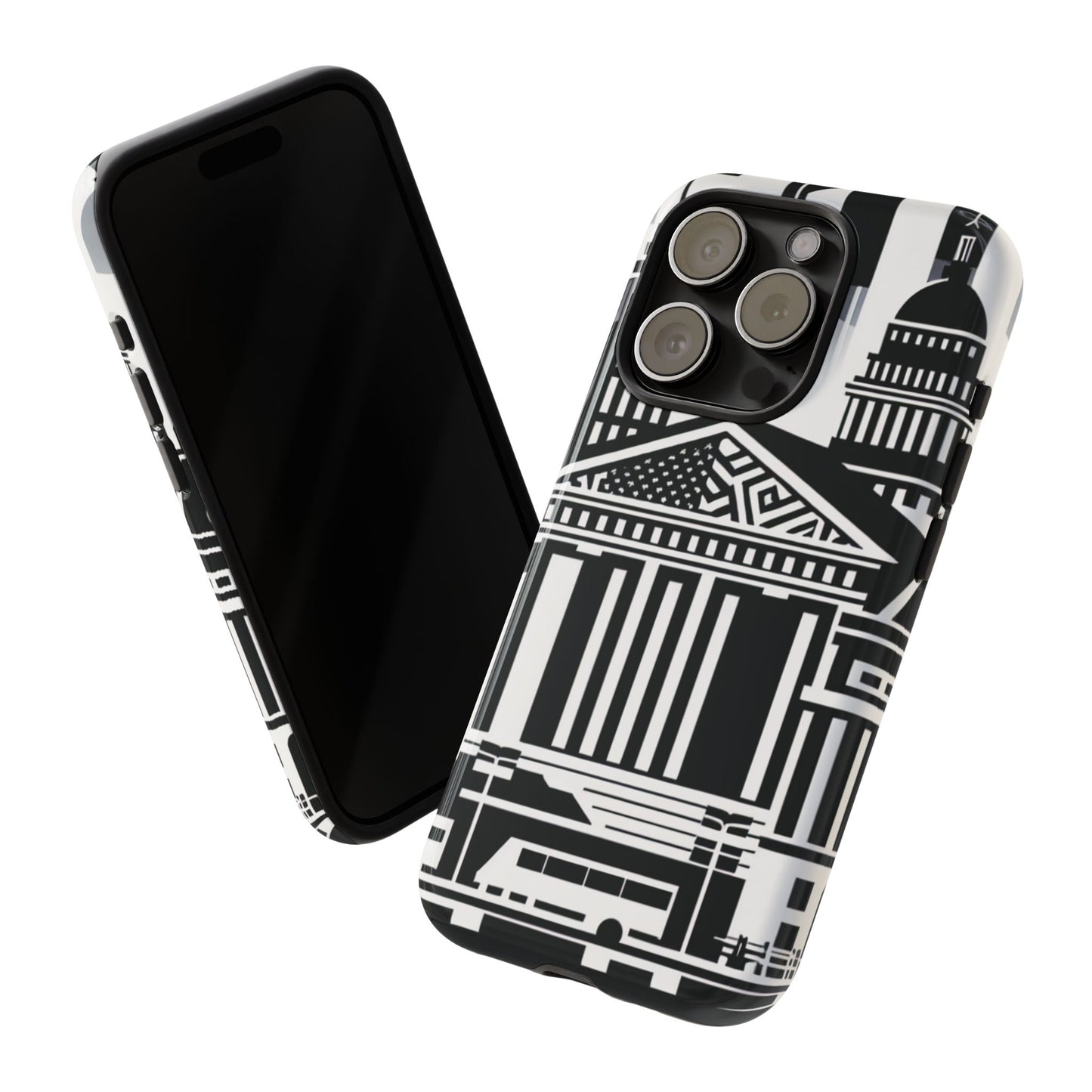 Monochrome City Buildings Ultra-Tough Phone Case