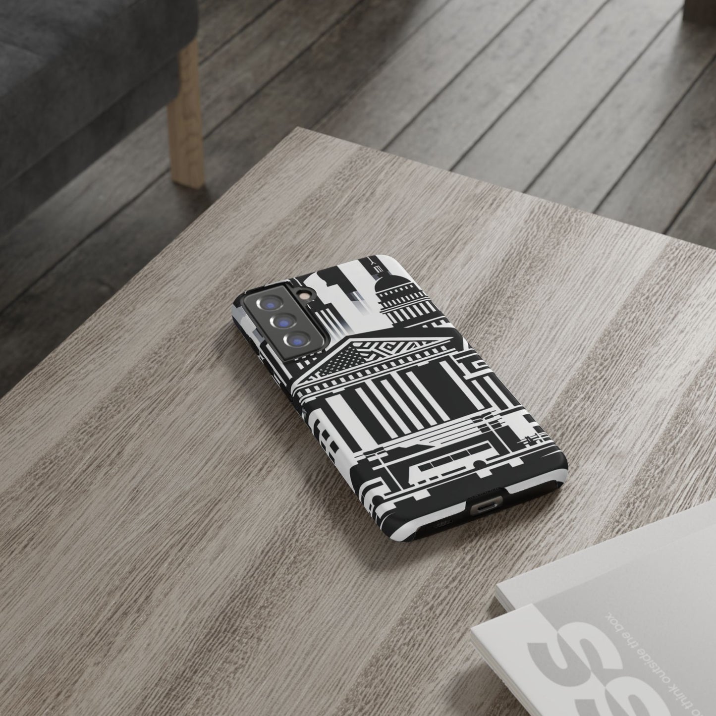 Monochrome City Buildings Ultra-Tough Phone Case