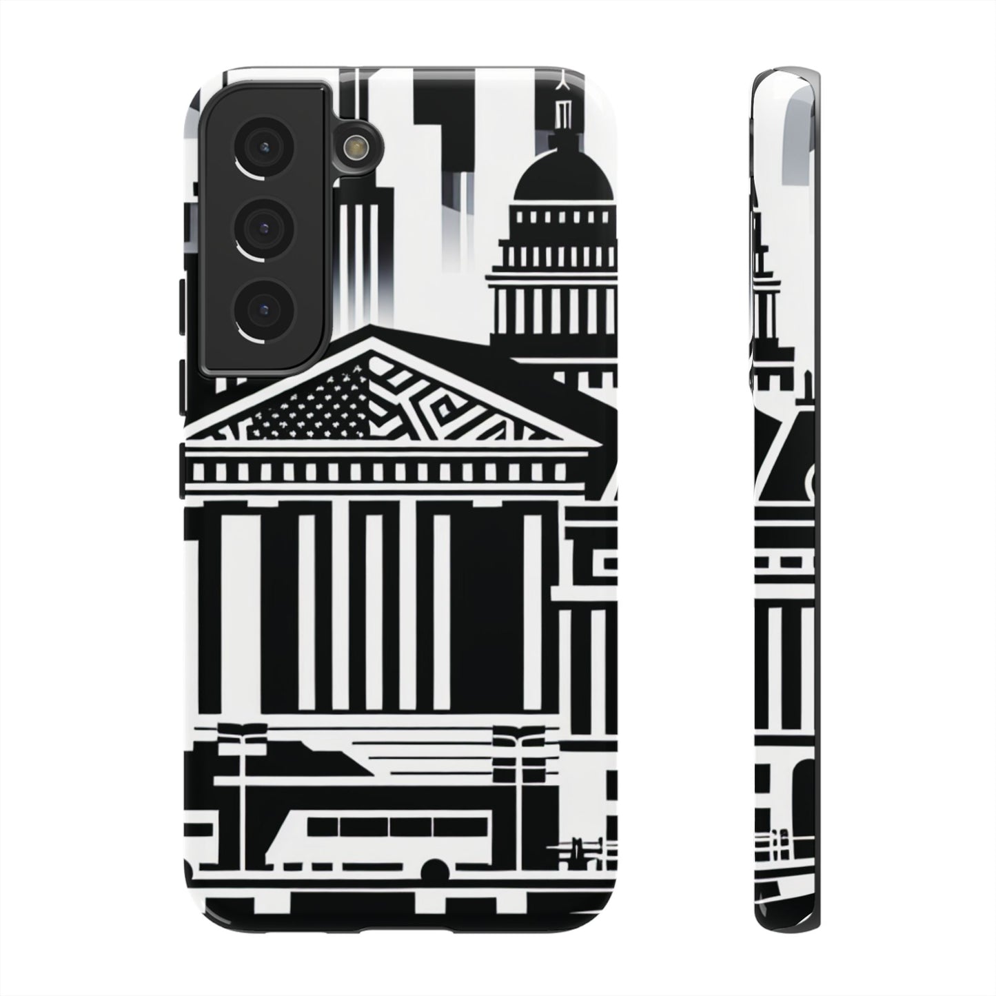 Monochrome City Buildings Ultra-Tough Phone Case