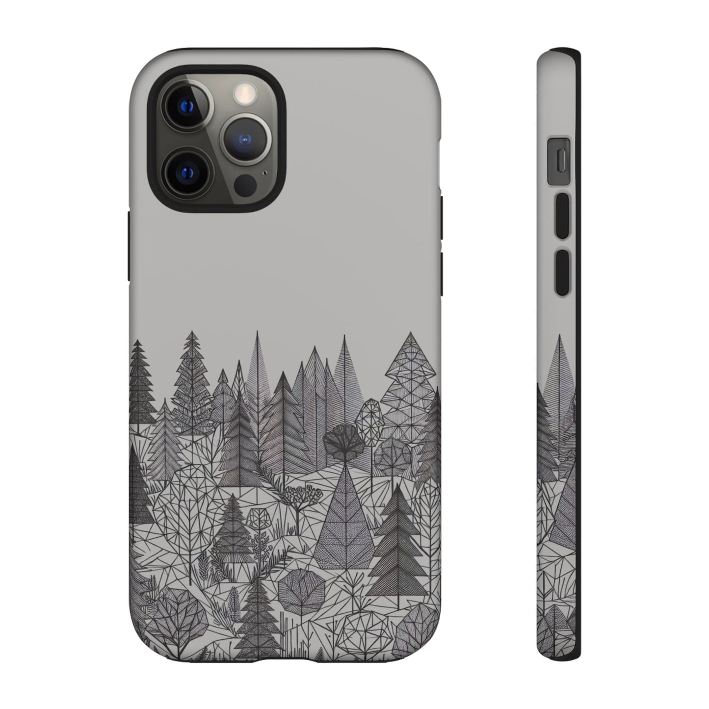 Geometric Monochrome Woodland Ultra-Tough Phone Case