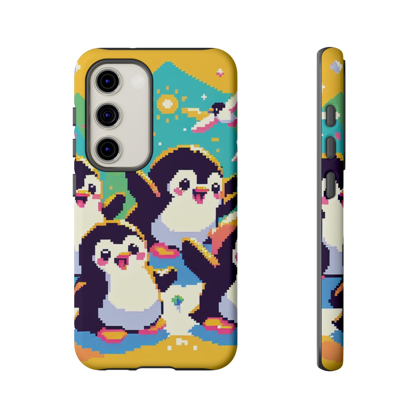 Cute Pixel Penguin Ultra-Tough Phone Case