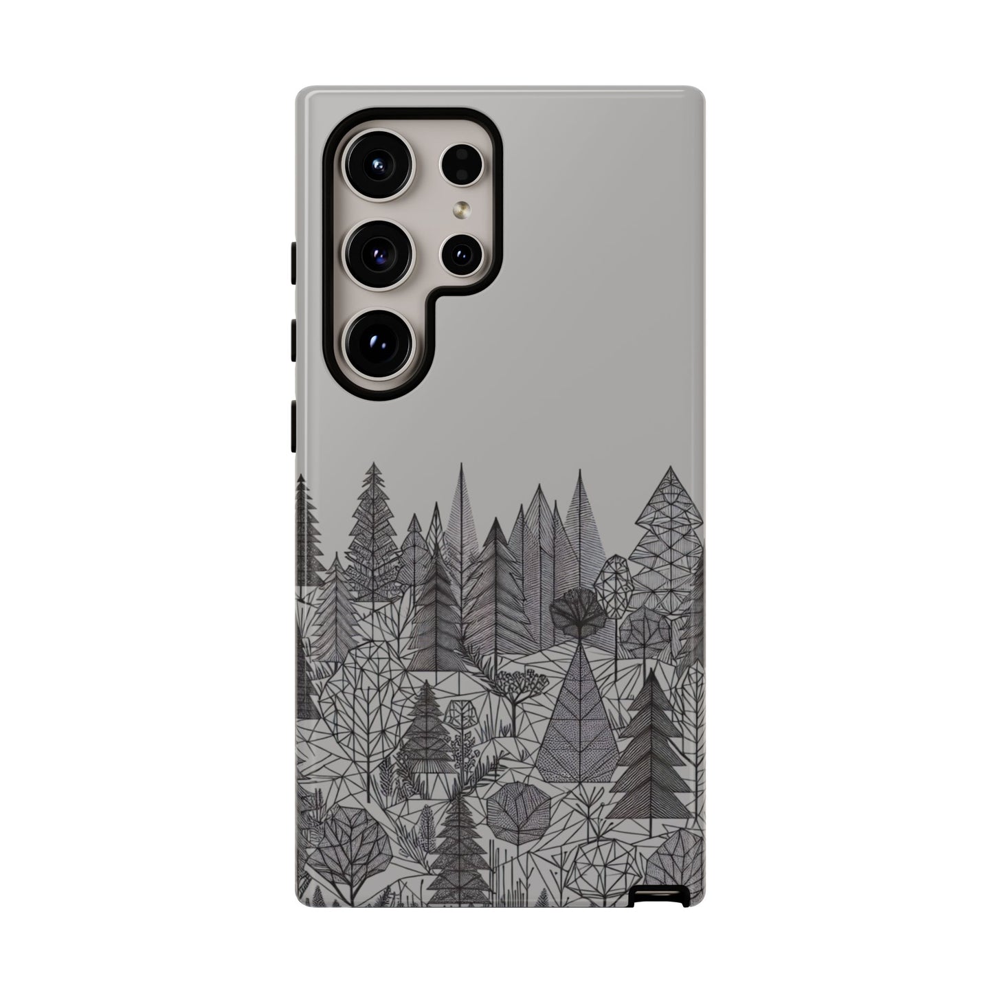 Geometric Monochrome Woodland Ultra-Tough Phone Case