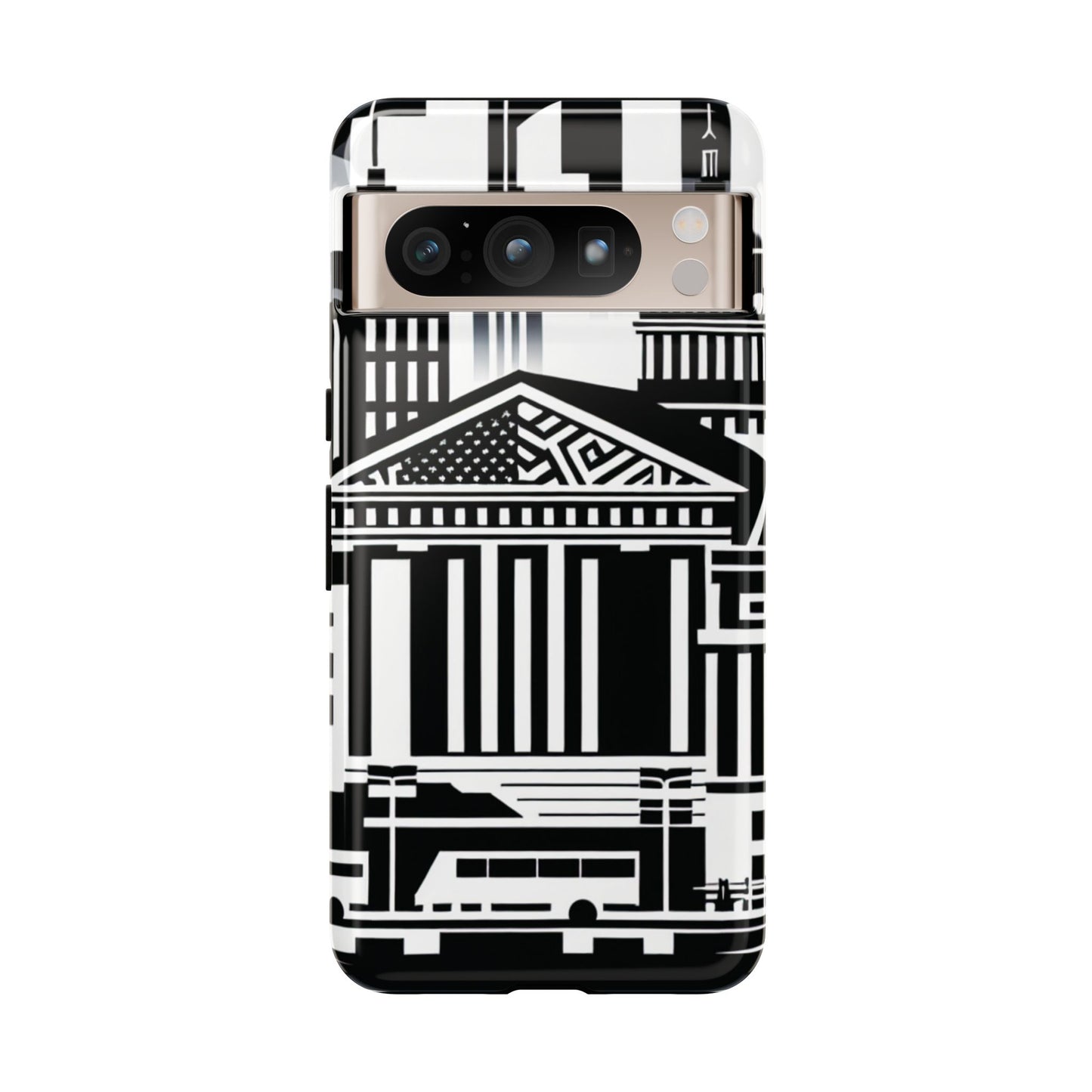 Monochrome City Buildings Ultra-Tough Phone Case