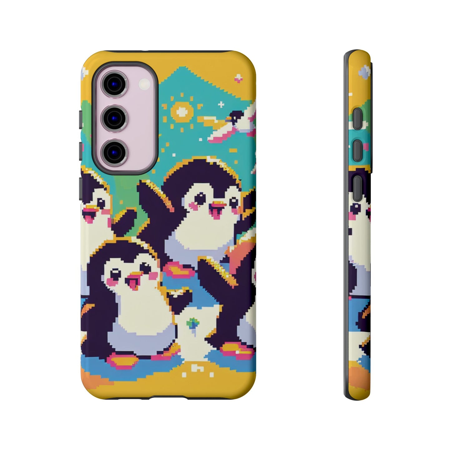 Cute Pixel Penguin Ultra-Tough Phone Case