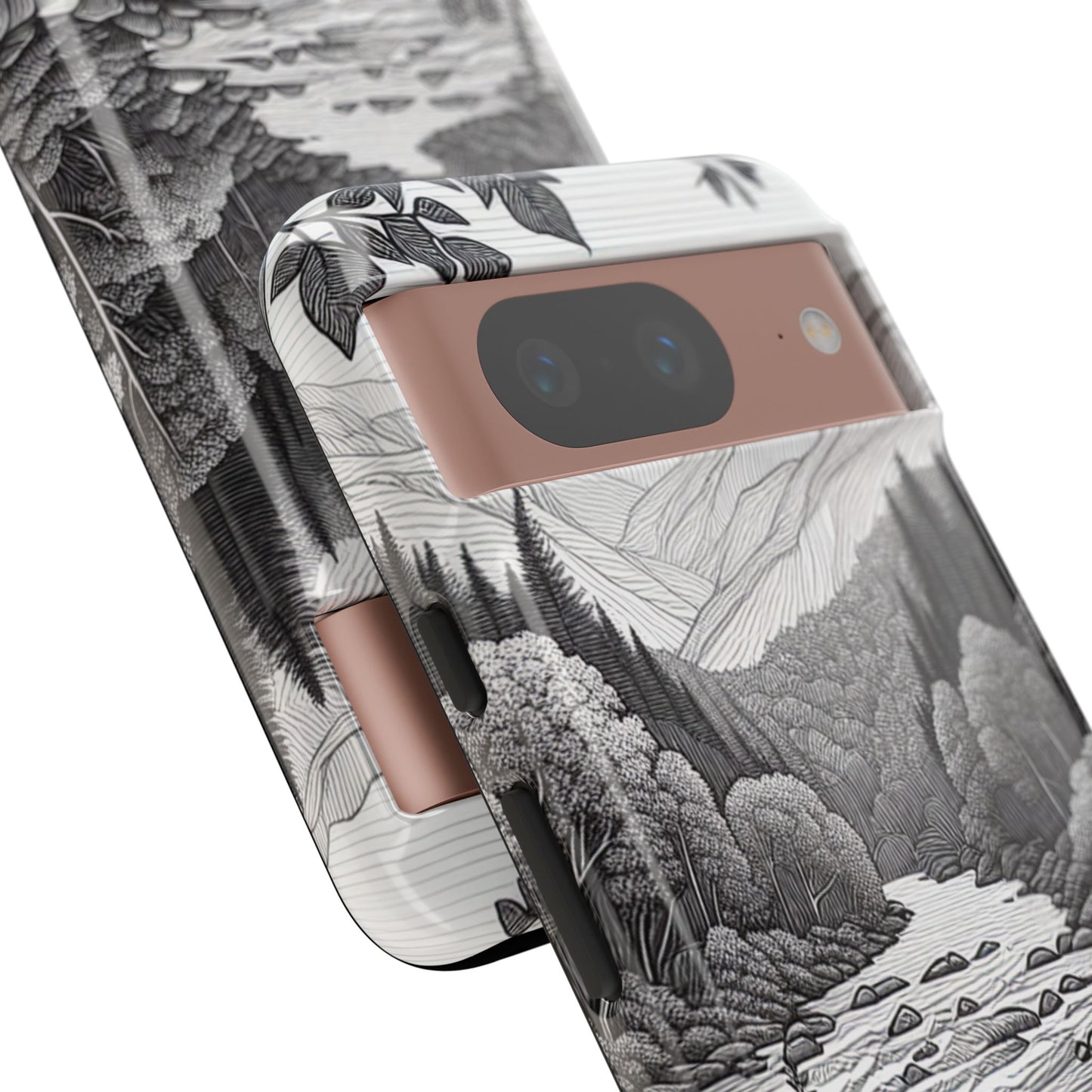 Landscape Line Drawing Ultra-Tough Phone Case