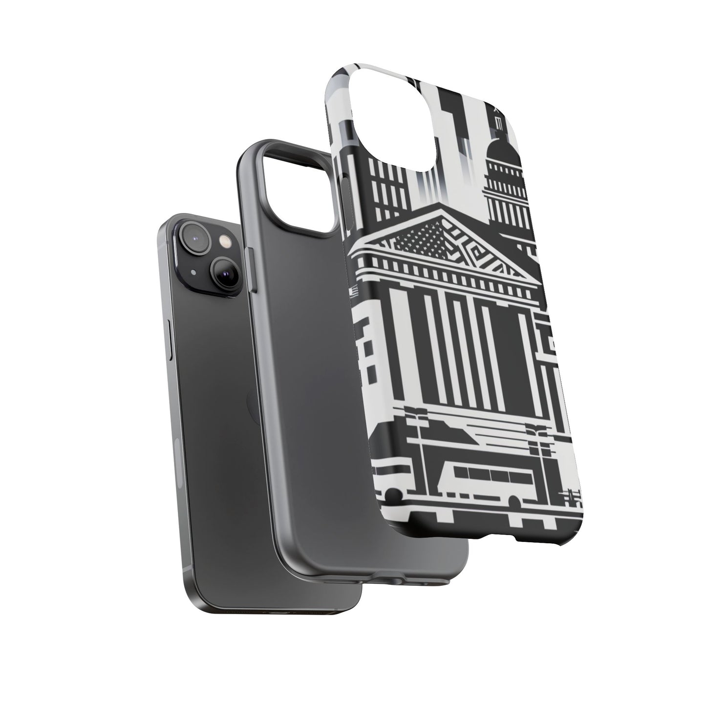 Monochrome City Buildings Ultra-Tough Phone Case