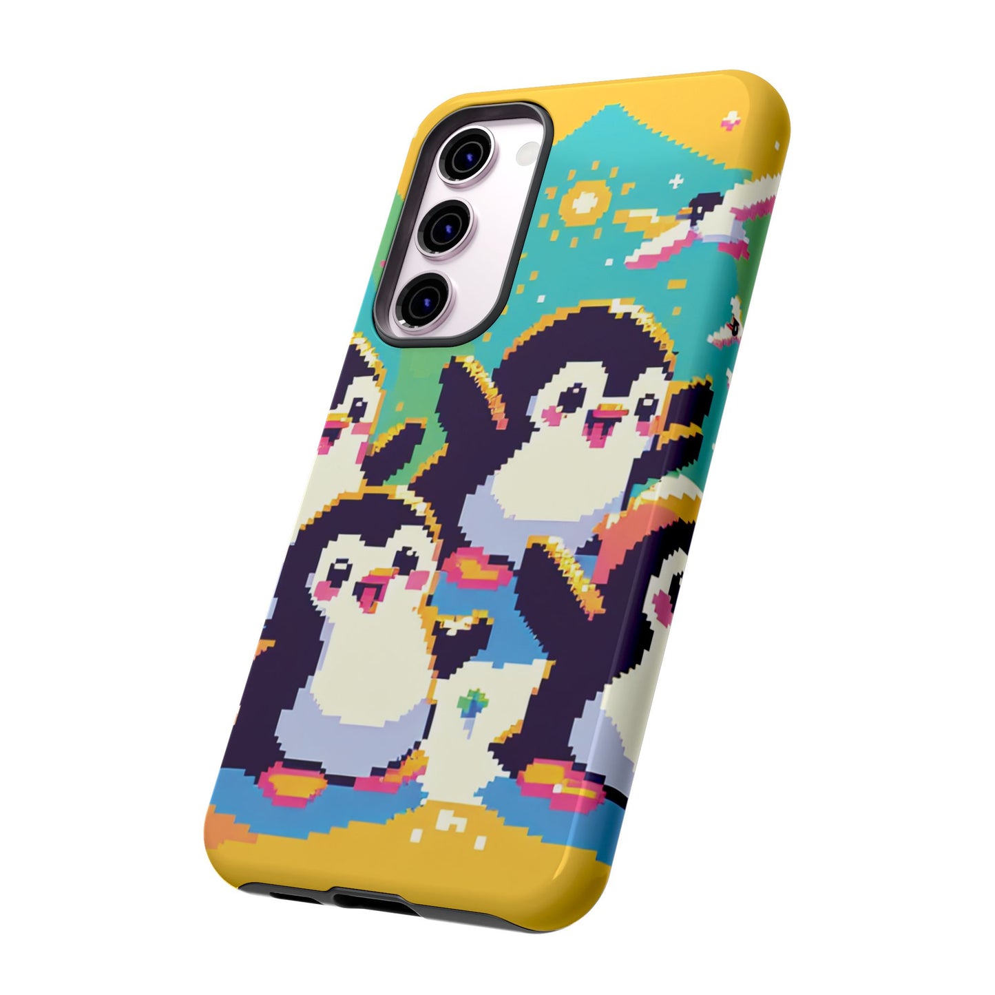 Cute Pixel Penguin Ultra-Tough Phone Case