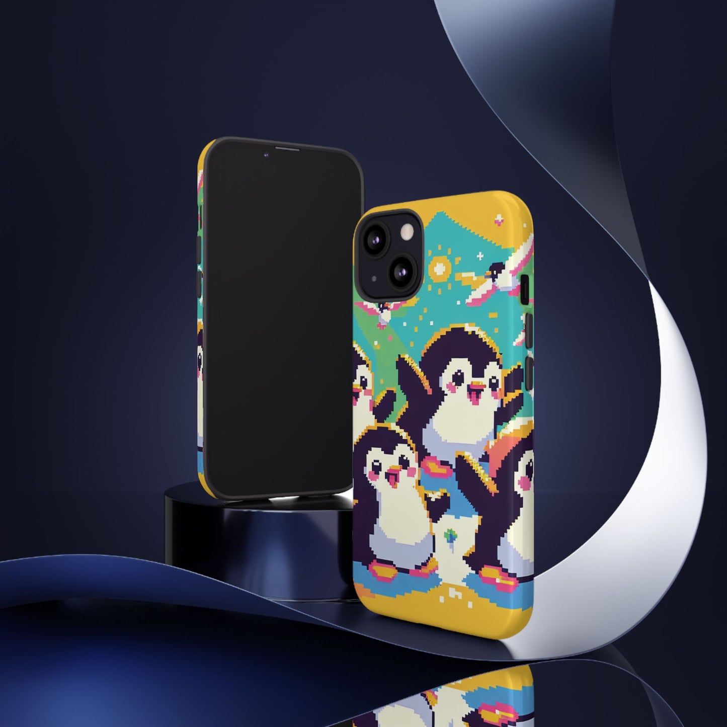 Cute Pixel Penguin Ultra-Tough Phone Case