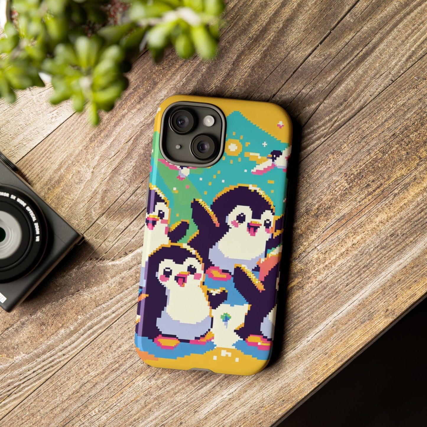 Cute Pixel Penguin Ultra-Tough Phone Case