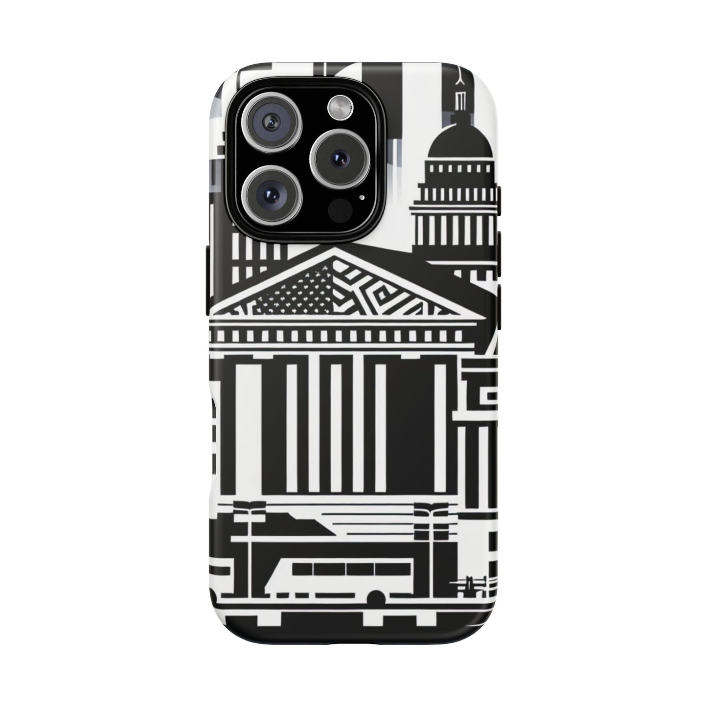 Monochrome City Buildings Ultra-Tough Phone Case