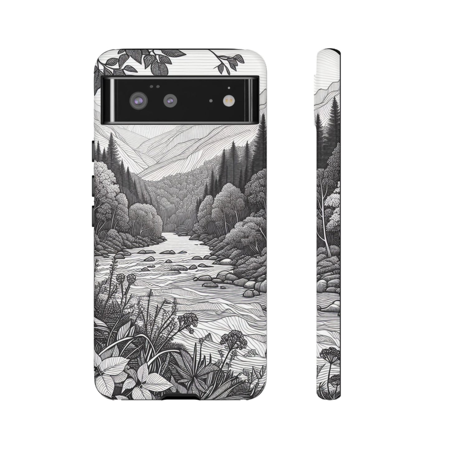 Landscape Line Drawing Ultra-Tough Phone Case