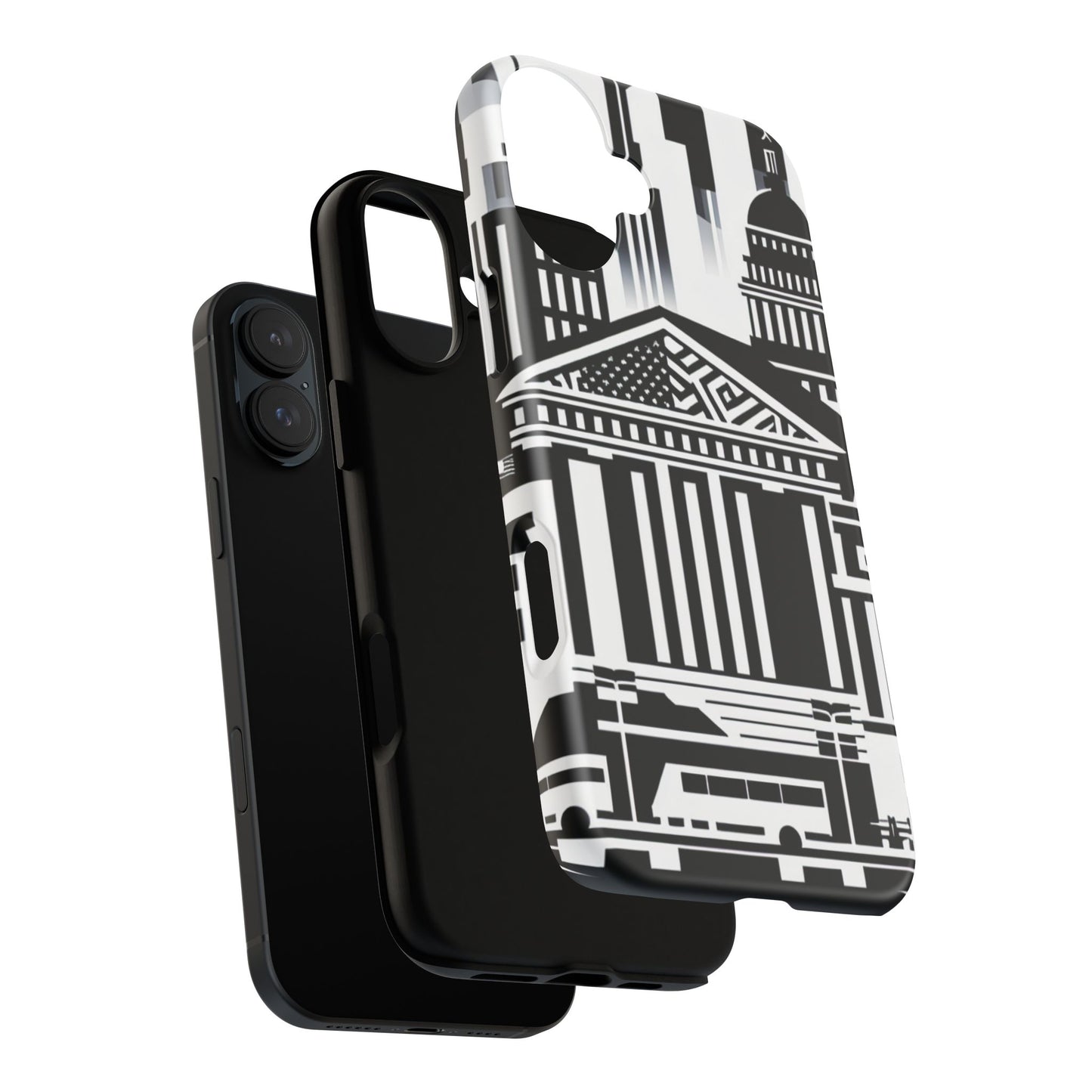 Monochrome City Buildings Ultra-Tough Phone Case