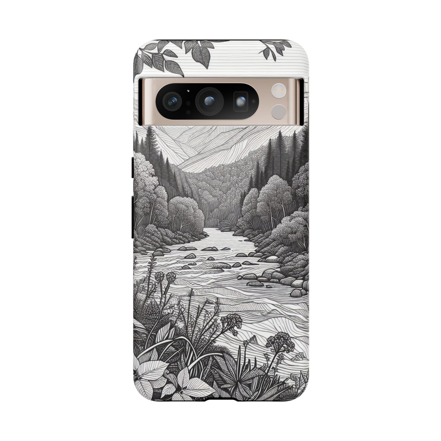 Landscape Line Drawing Ultra-Tough Phone Case