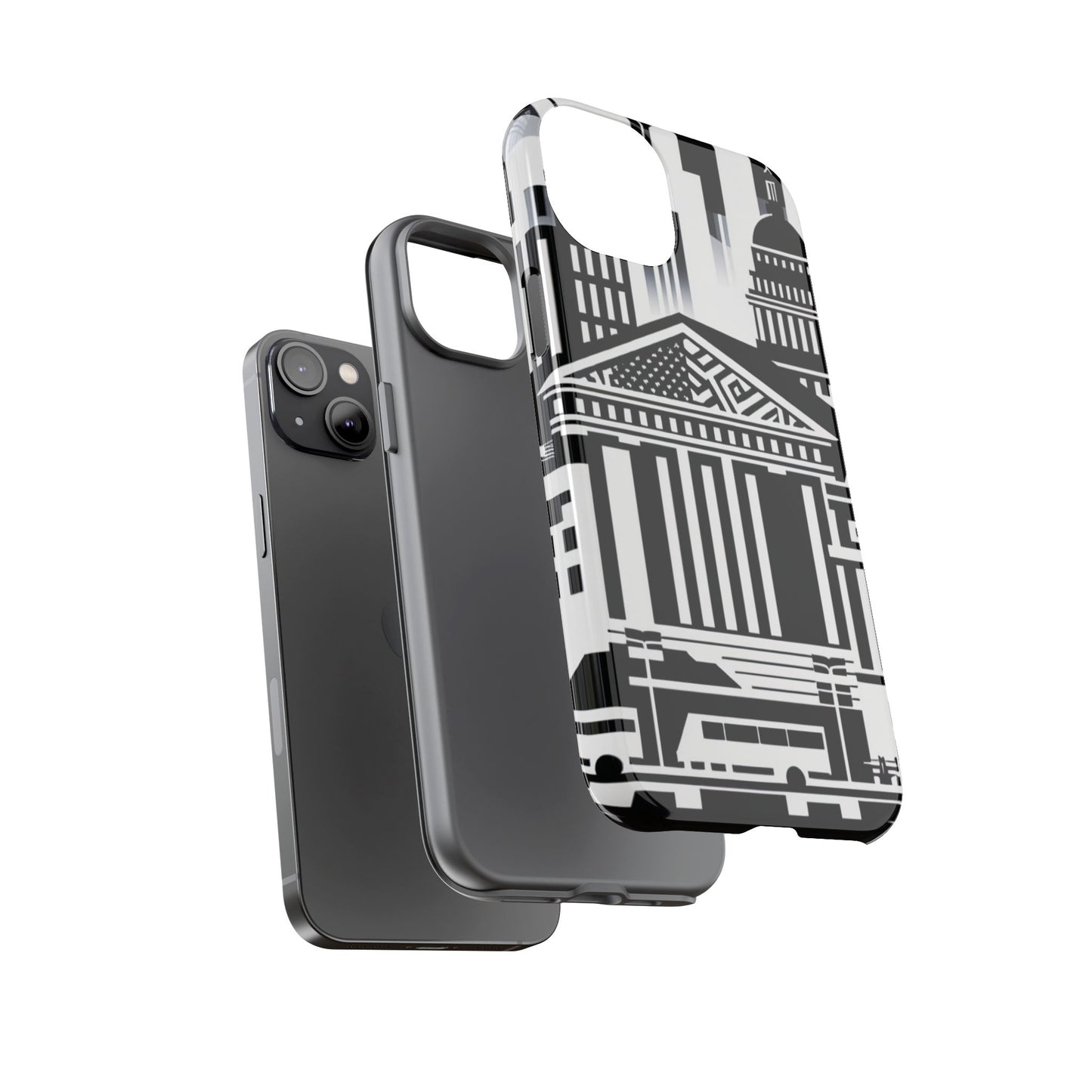 Monochrome City Buildings Ultra-Tough Phone Case