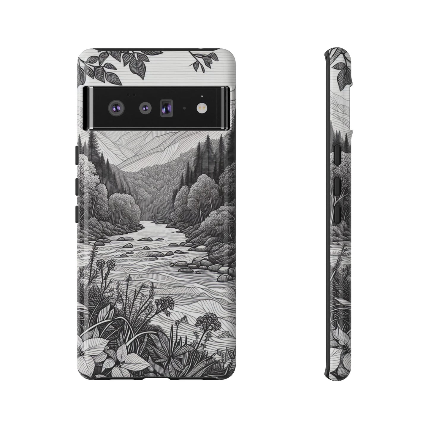 Landscape Line Drawing Ultra-Tough Phone Case