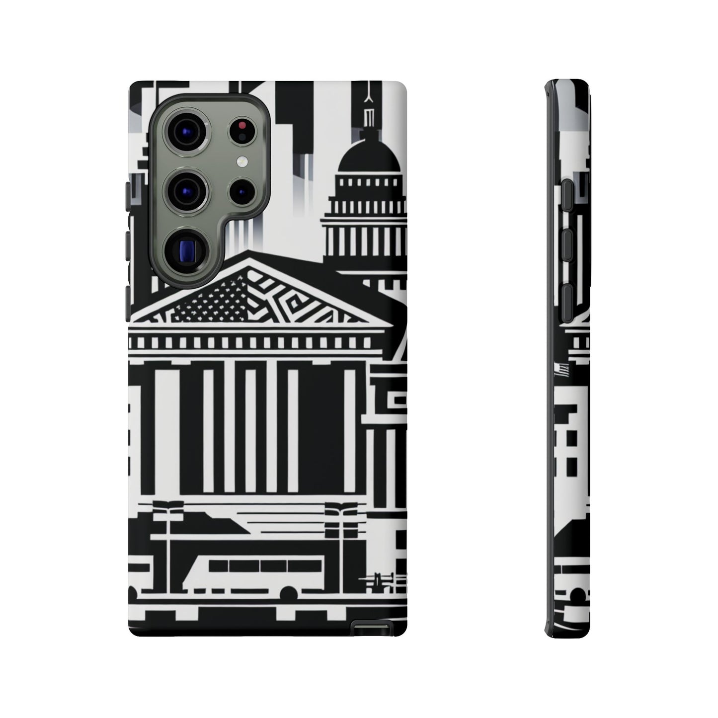 Monochrome City Buildings Ultra-Tough Phone Case