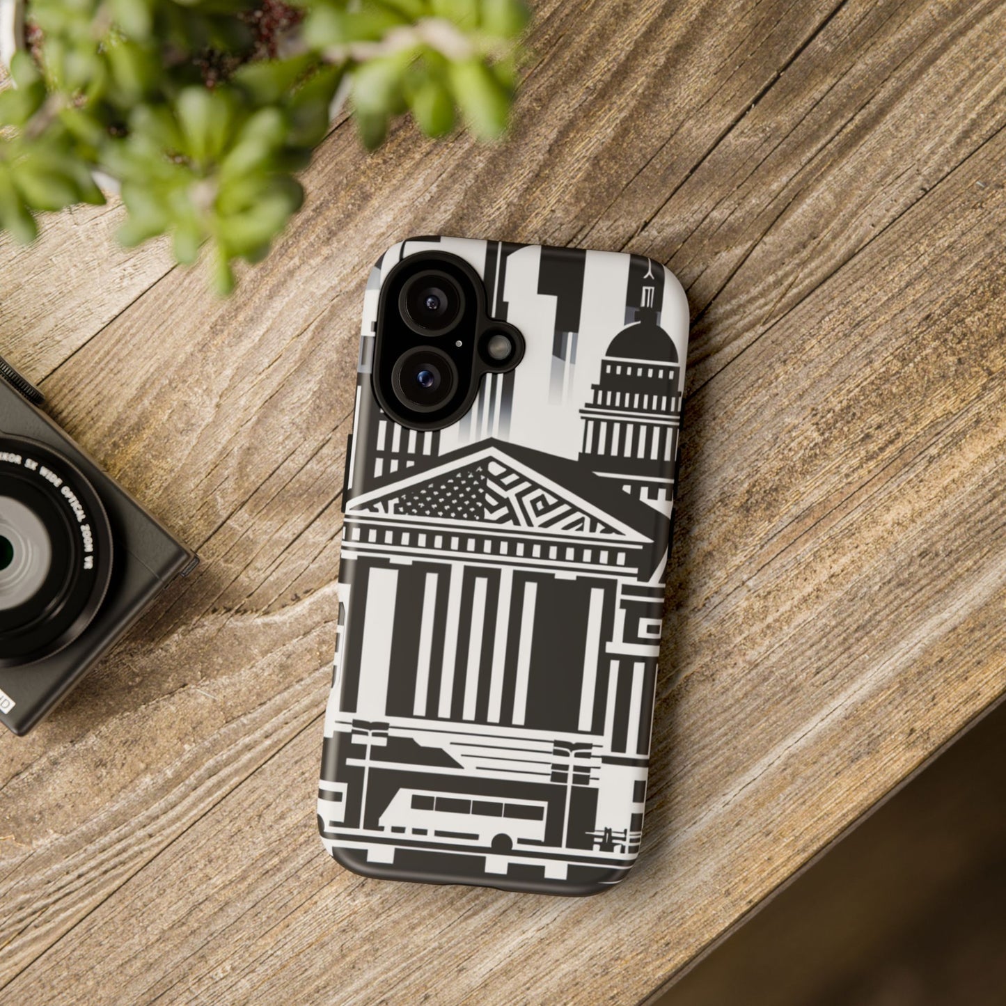 Monochrome City Buildings Ultra-Tough Phone Case