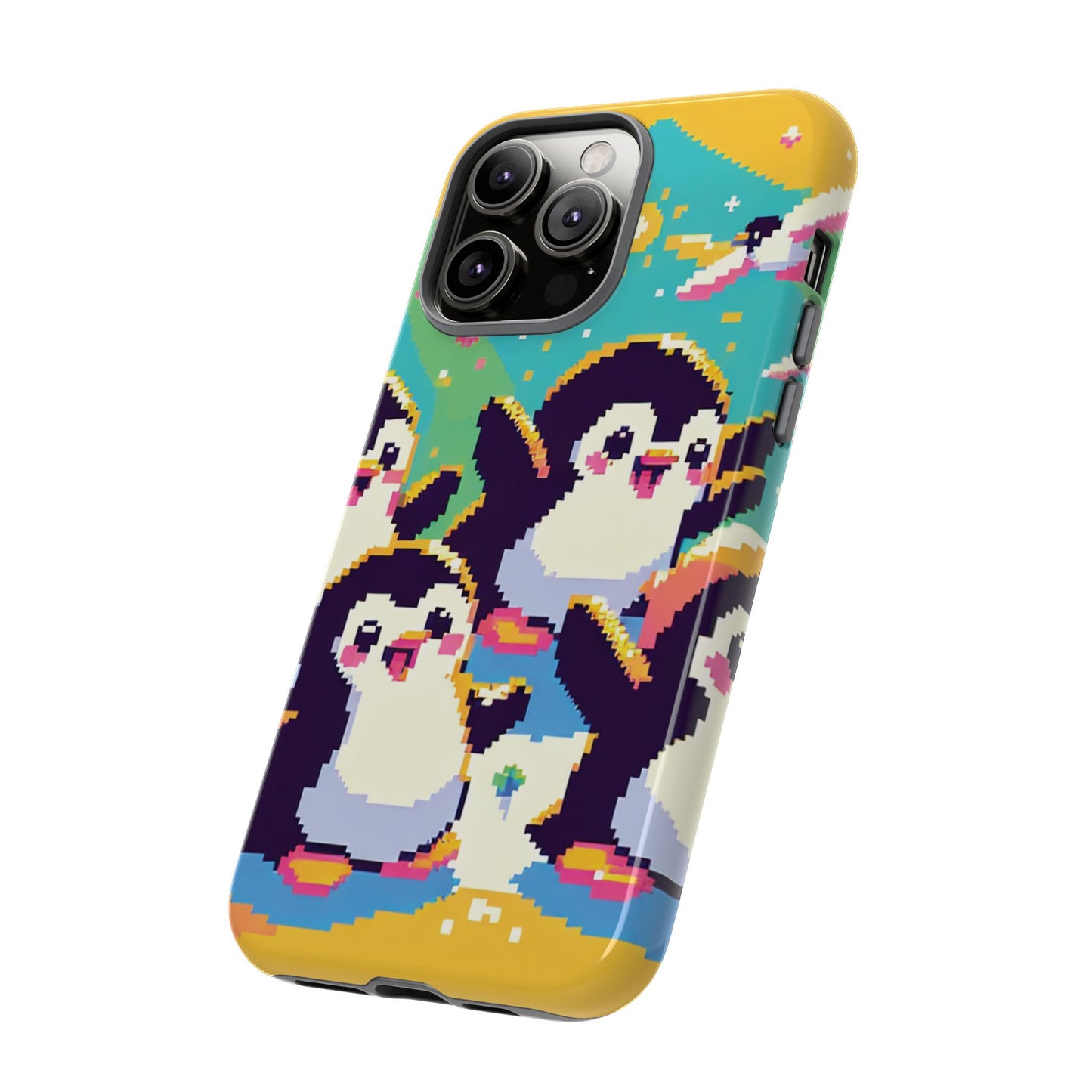 Cute Pixel Penguin Ultra-Tough Phone Case