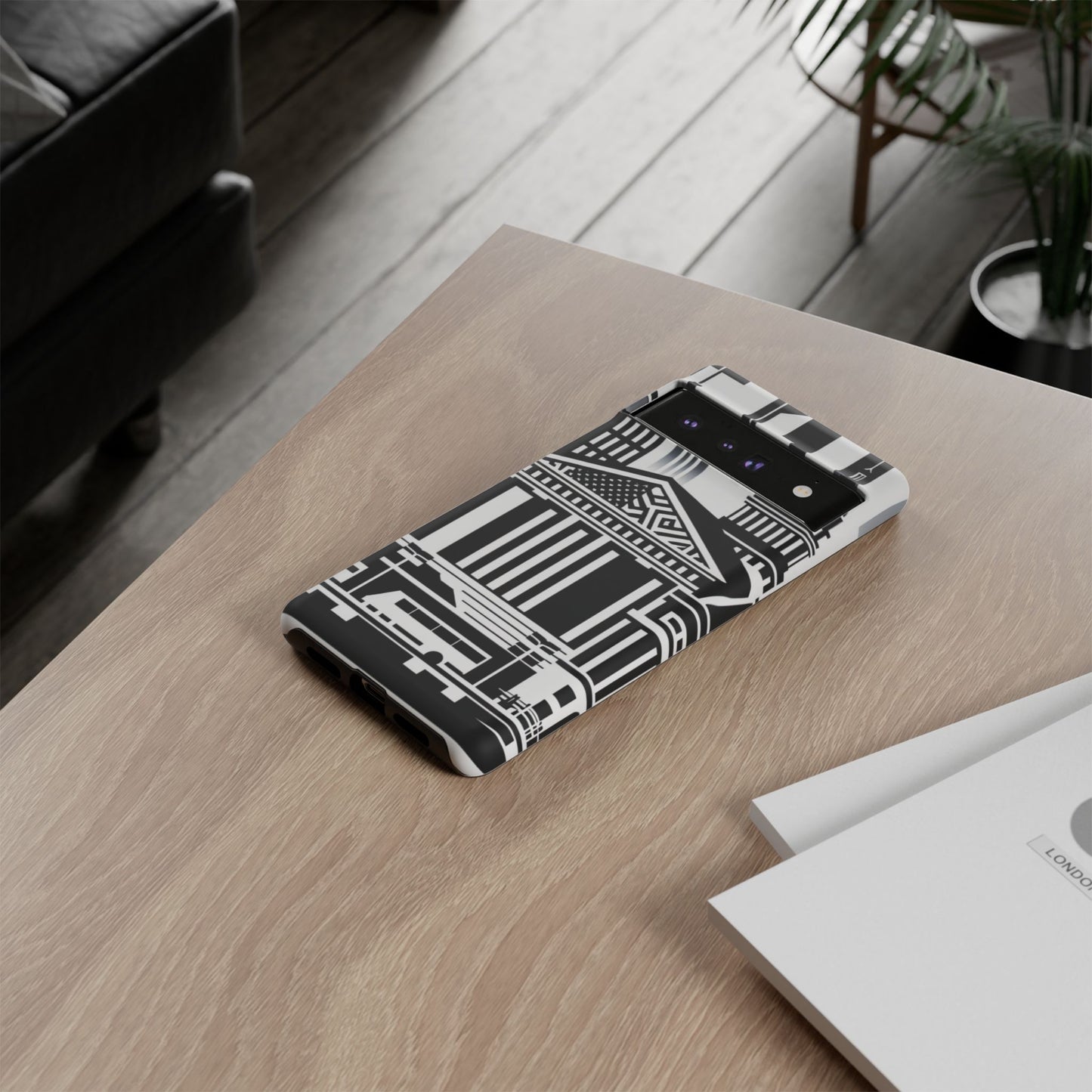 Monochrome City Buildings Ultra-Tough Phone Case