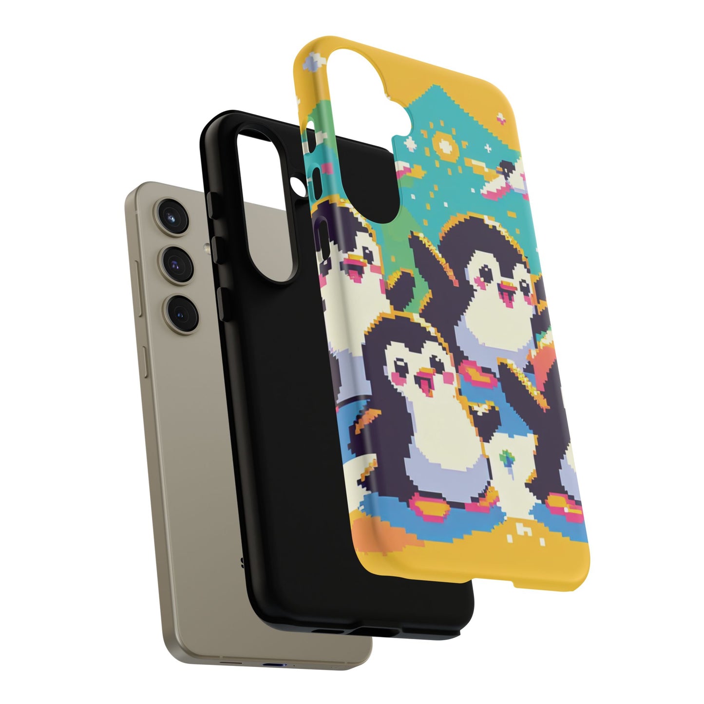 Cute Pixel Penguin Ultra-Tough Phone Case