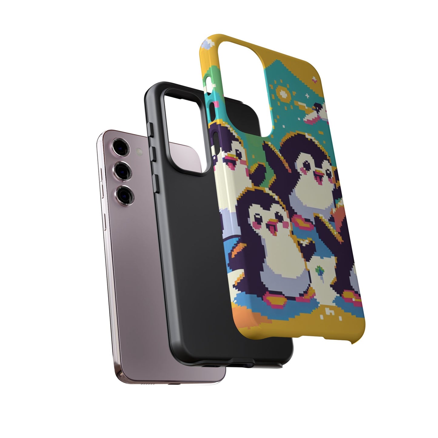 Cute Pixel Penguin Ultra-Tough Phone Case