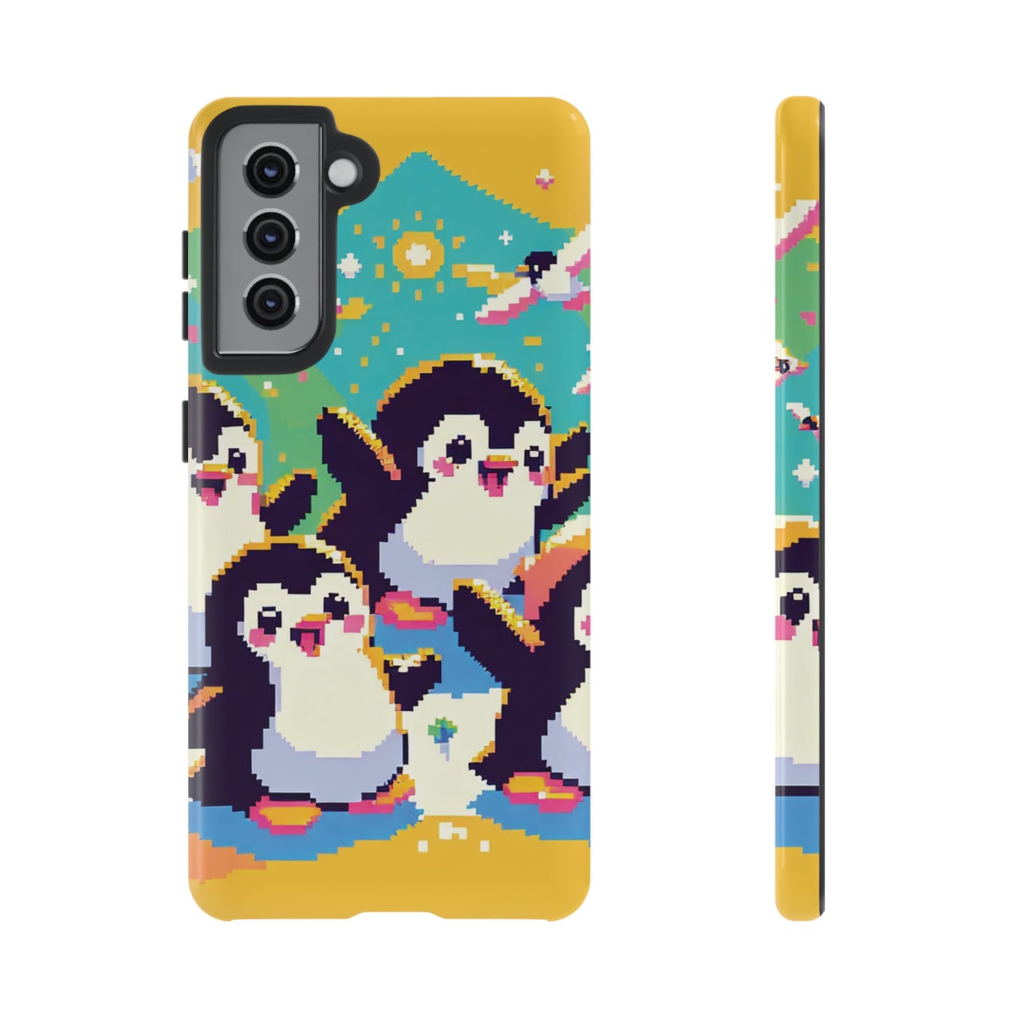 Cute Pixel Penguin Ultra-Tough Phone Case