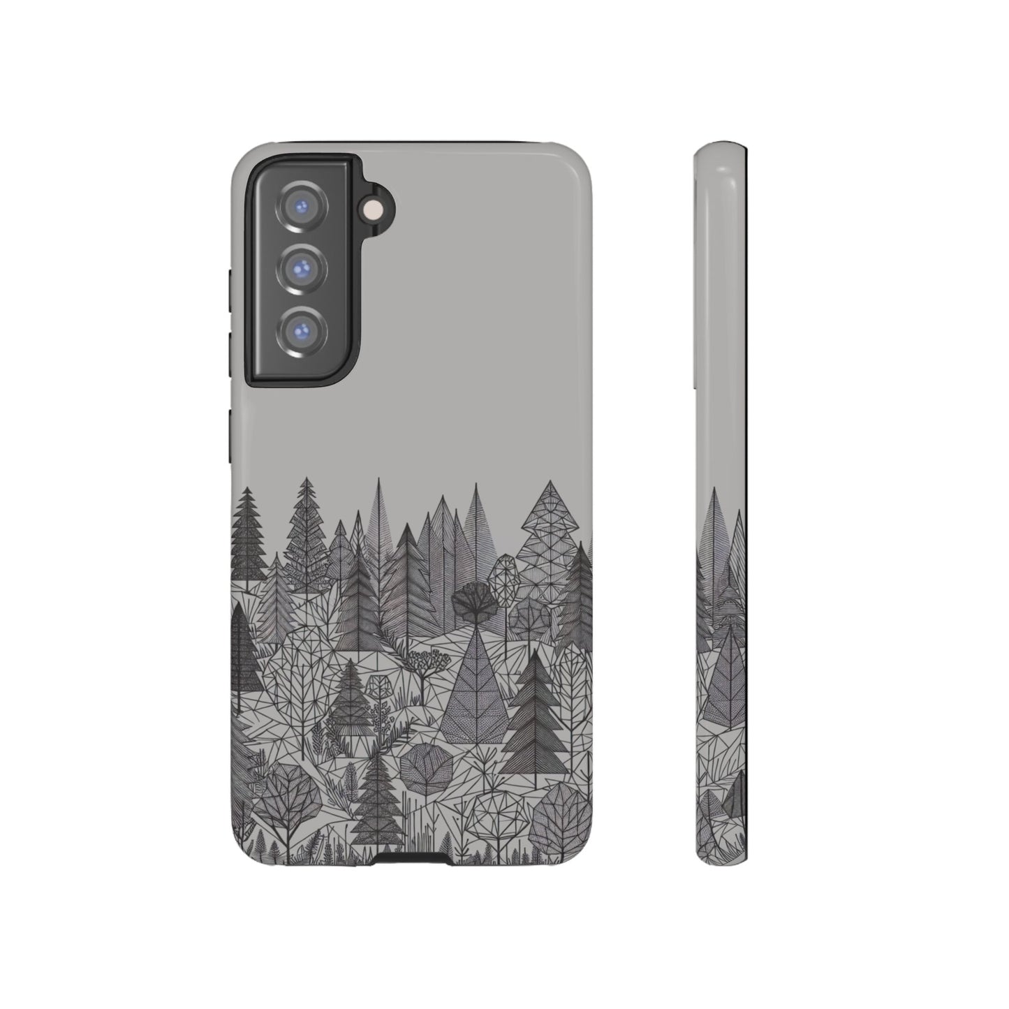 Geometric Monochrome Woodland Ultra-Tough Phone Case