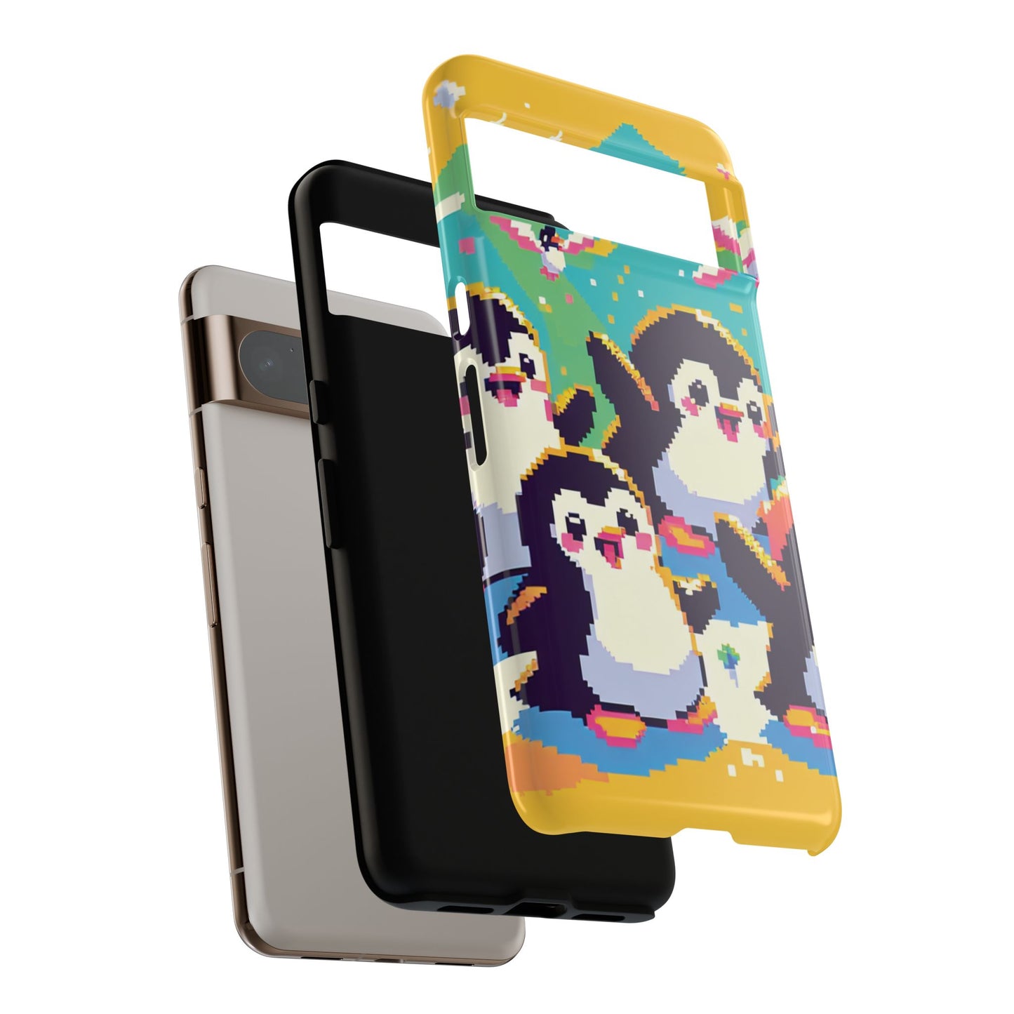 Cute Pixel Penguin Ultra-Tough Phone Case