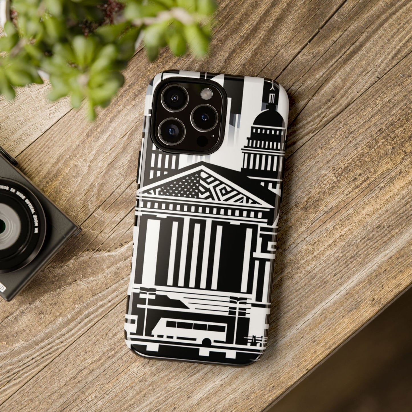 Monochrome City Buildings Ultra-Tough Phone Case