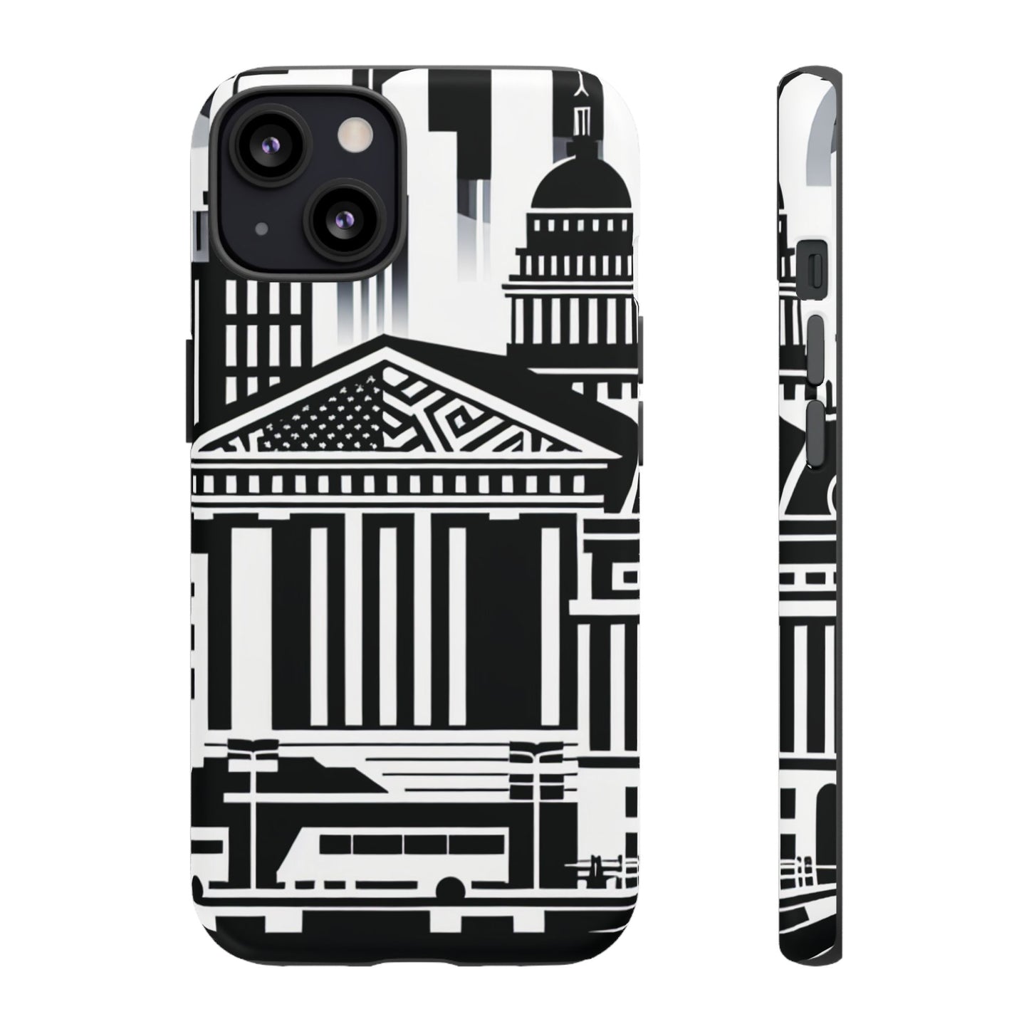 Monochrome City Buildings Ultra-Tough Phone Case