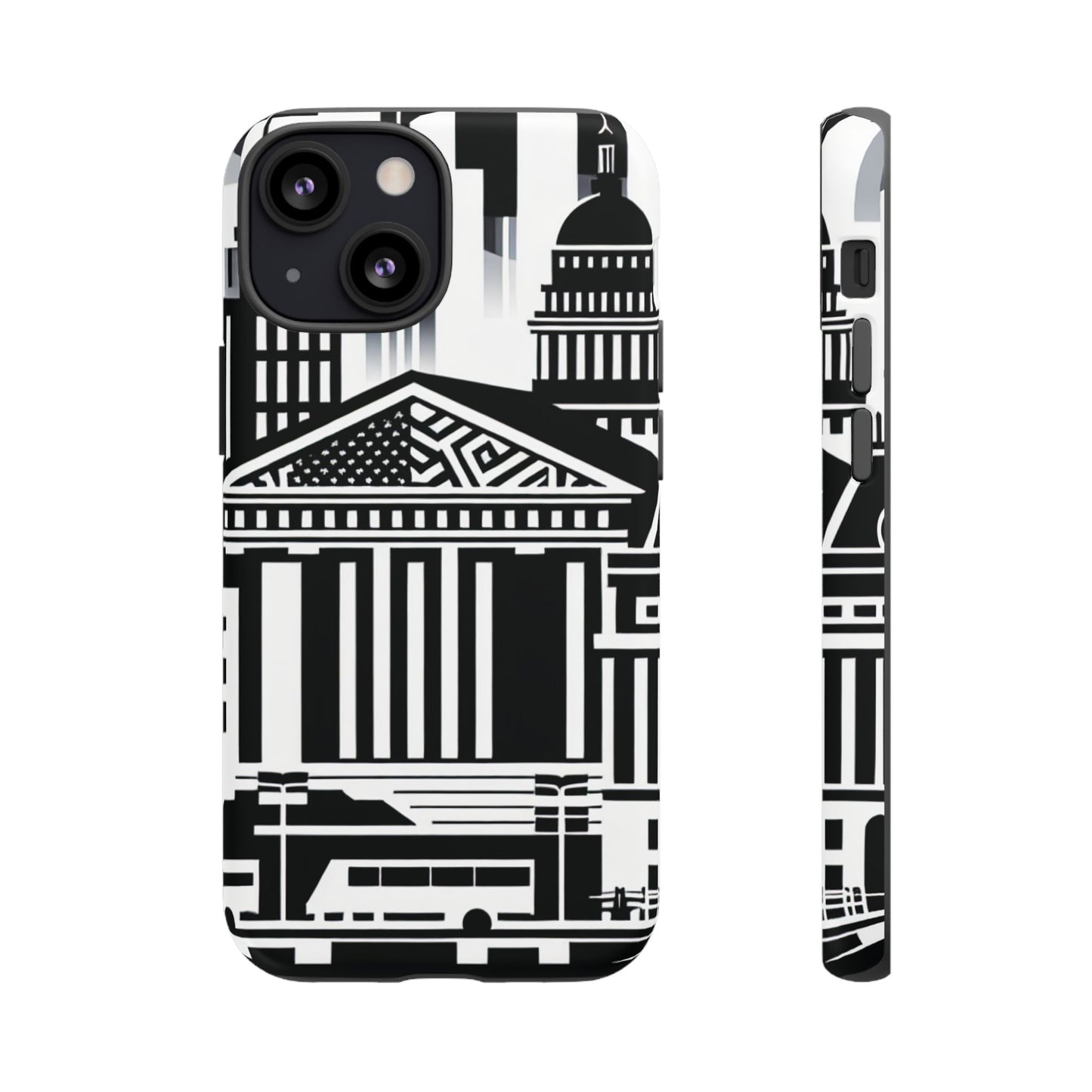 Monochrome City Buildings Ultra-Tough Phone Case