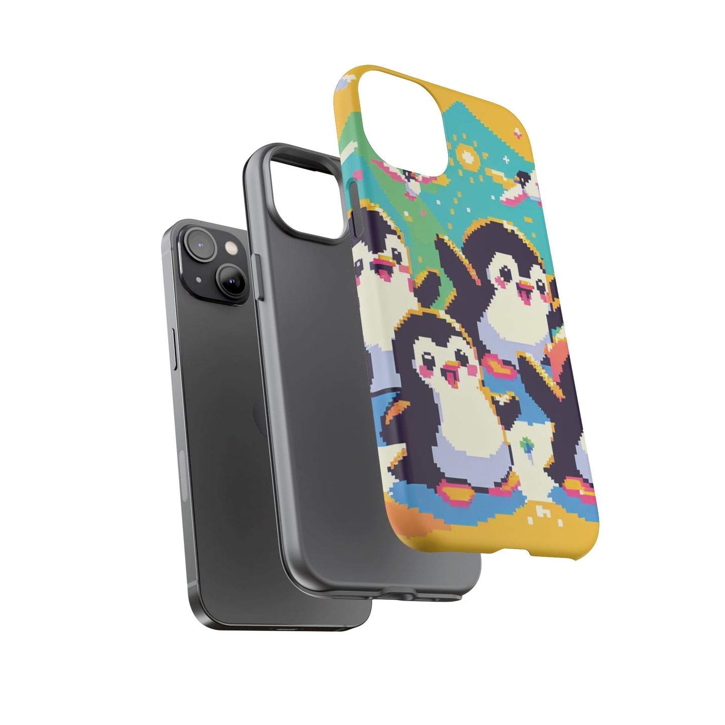 Cute Pixel Penguin Ultra-Tough Phone Case