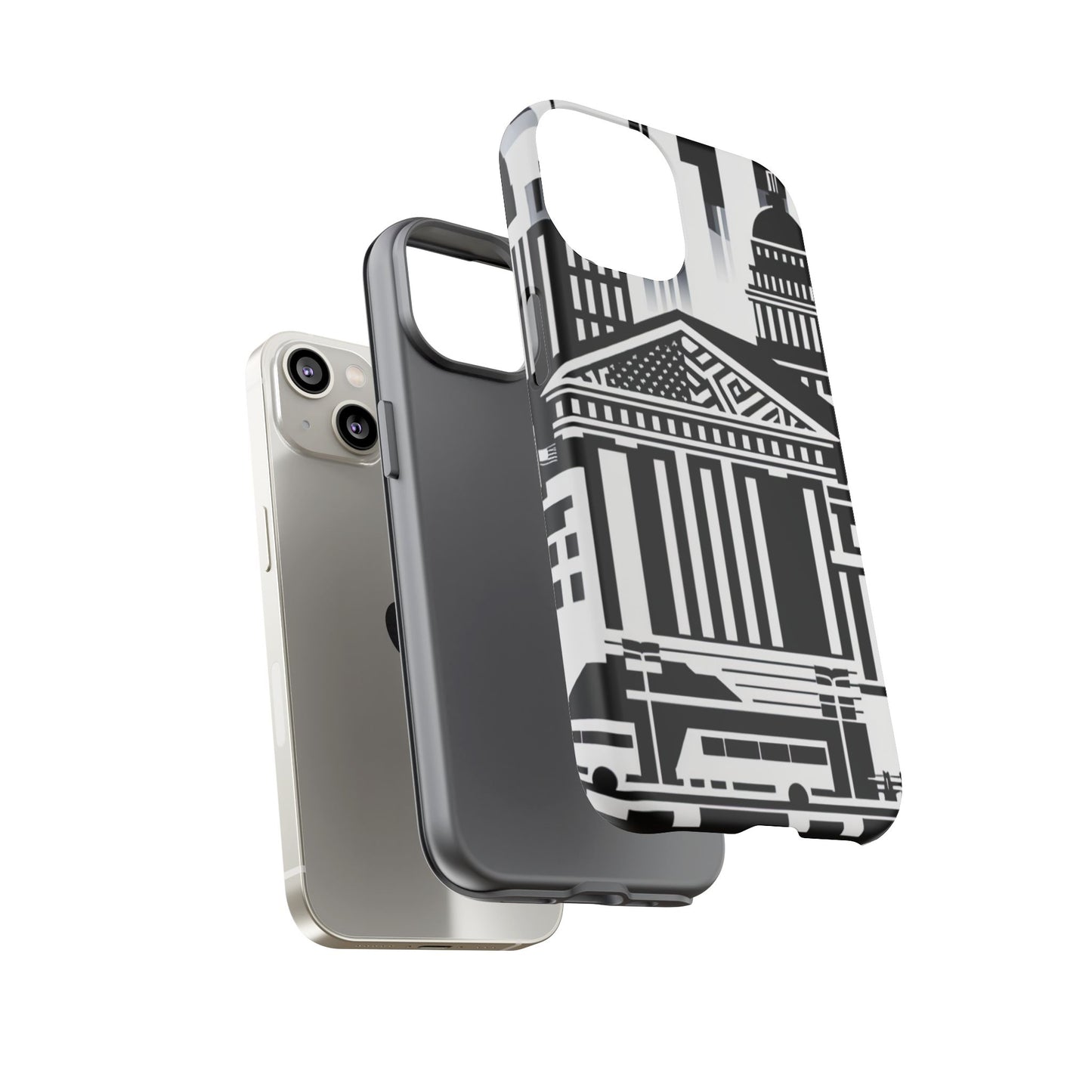 Monochrome City Buildings Ultra-Tough Phone Case