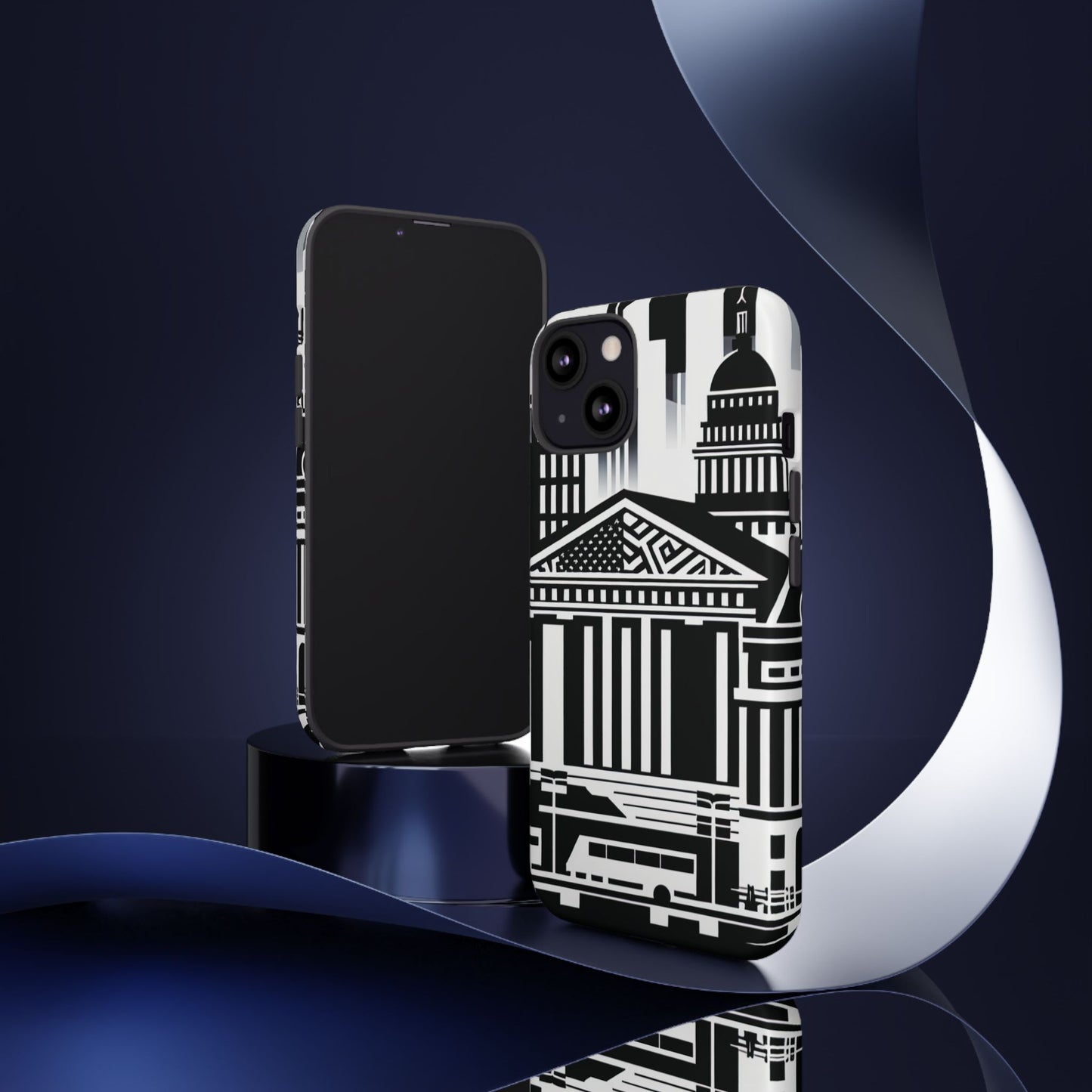 Monochrome City Buildings Ultra-Tough Phone Case