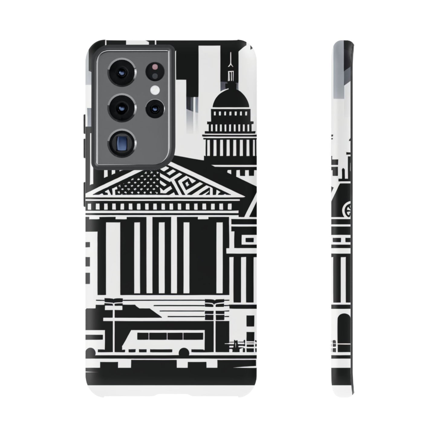 Monochrome City Buildings Ultra-Tough Phone Case