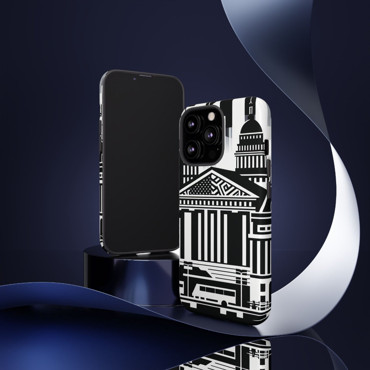 Monochrome City Buildings Ultra-Tough Phone Case