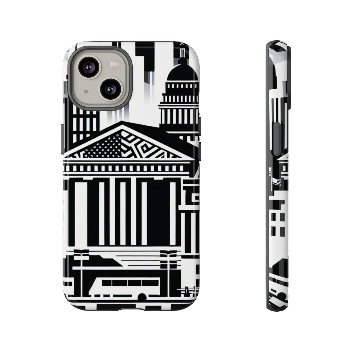 Monochrome City Buildings Ultra-Tough Phone Case