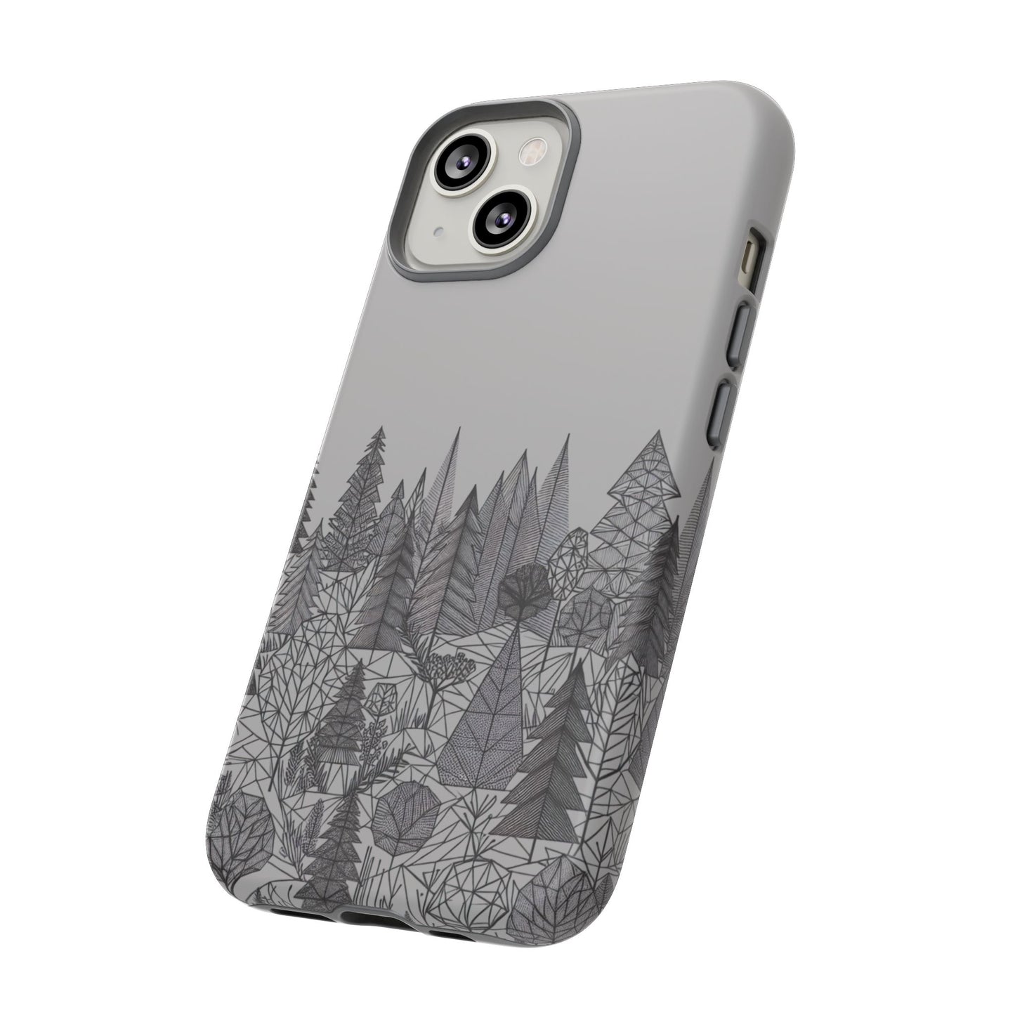 Geometric Monochrome Woodland Ultra-Tough Phone Case