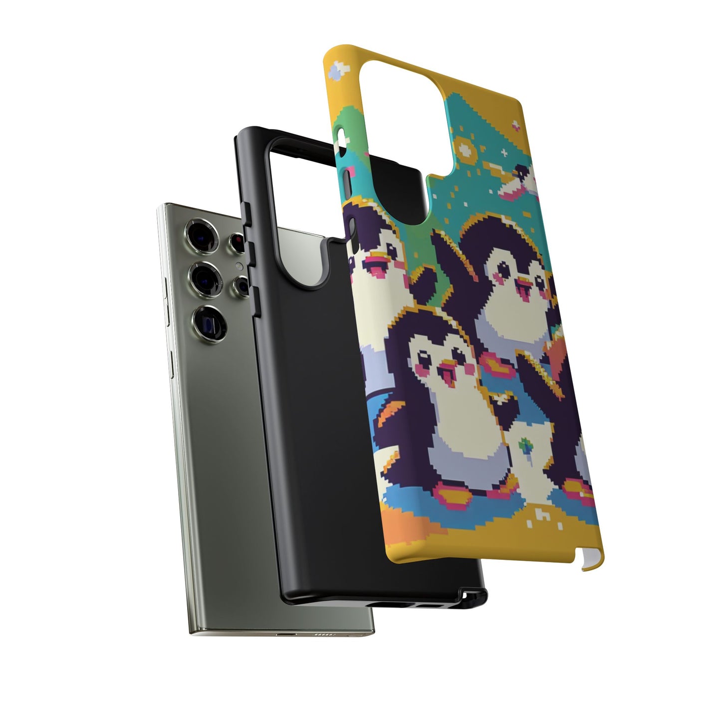 Cute Pixel Penguin Ultra-Tough Phone Case