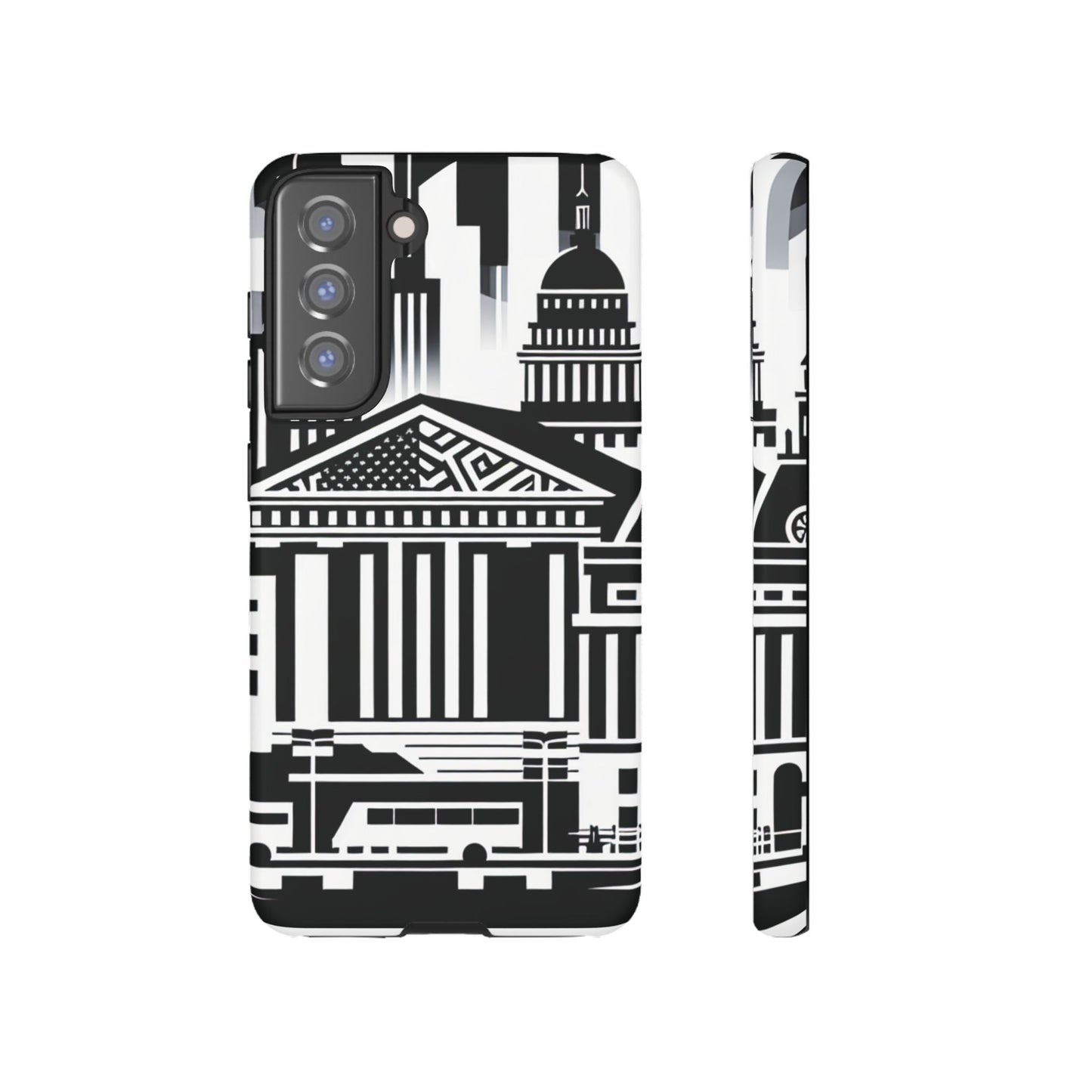 Monochrome City Buildings Ultra-Tough Phone Case