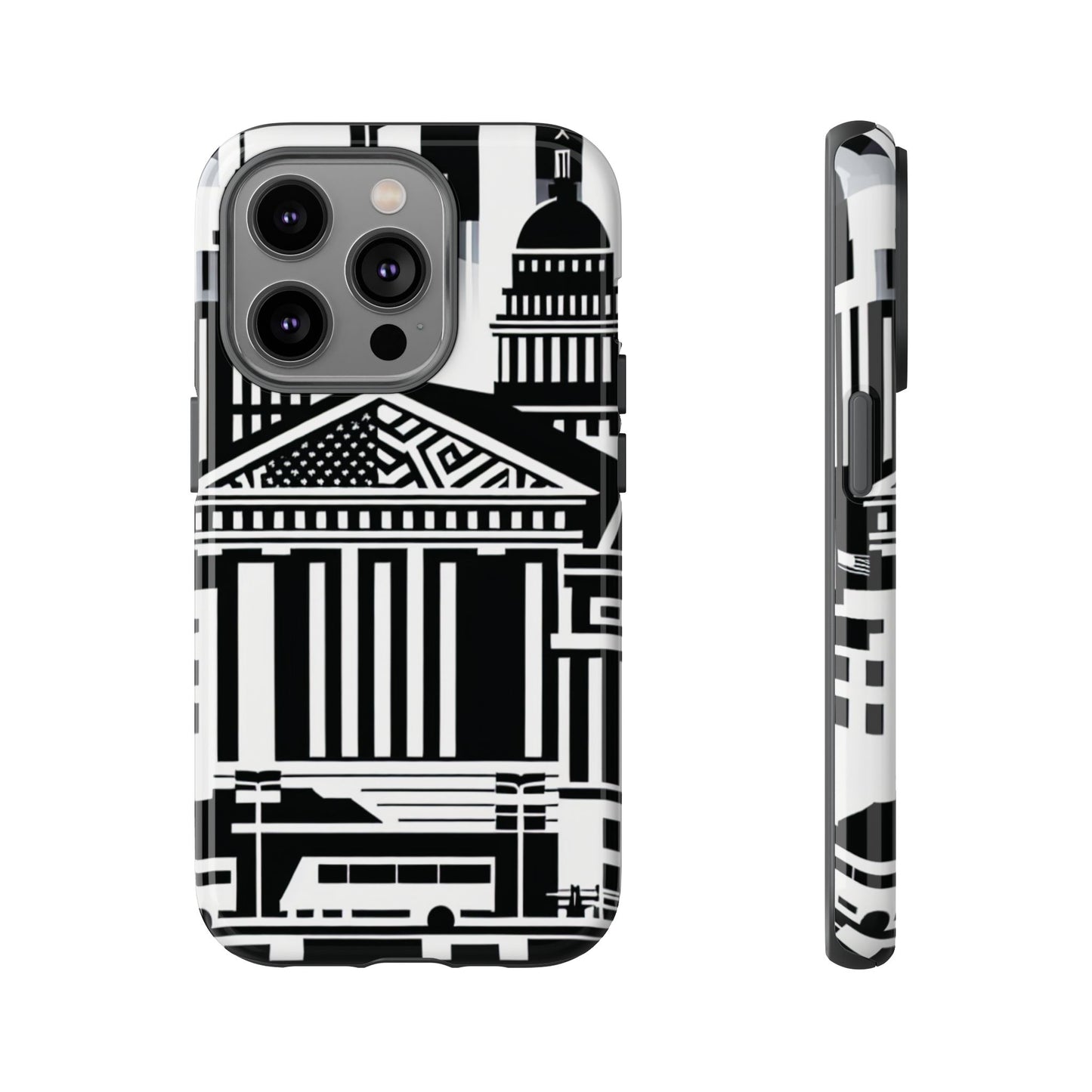 Monochrome City Buildings Ultra-Tough Phone Case