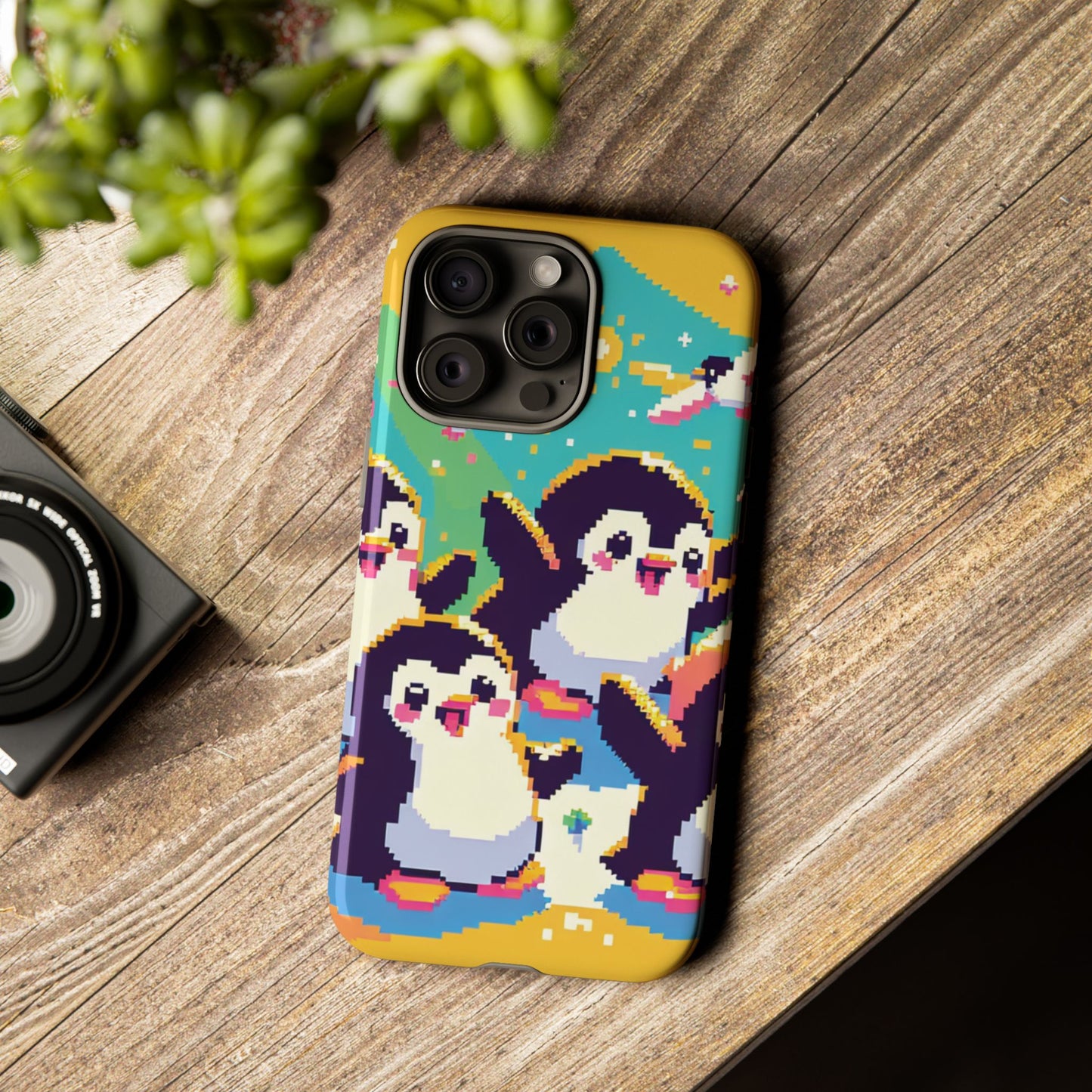 Cute Pixel Penguin Ultra-Tough Phone Case